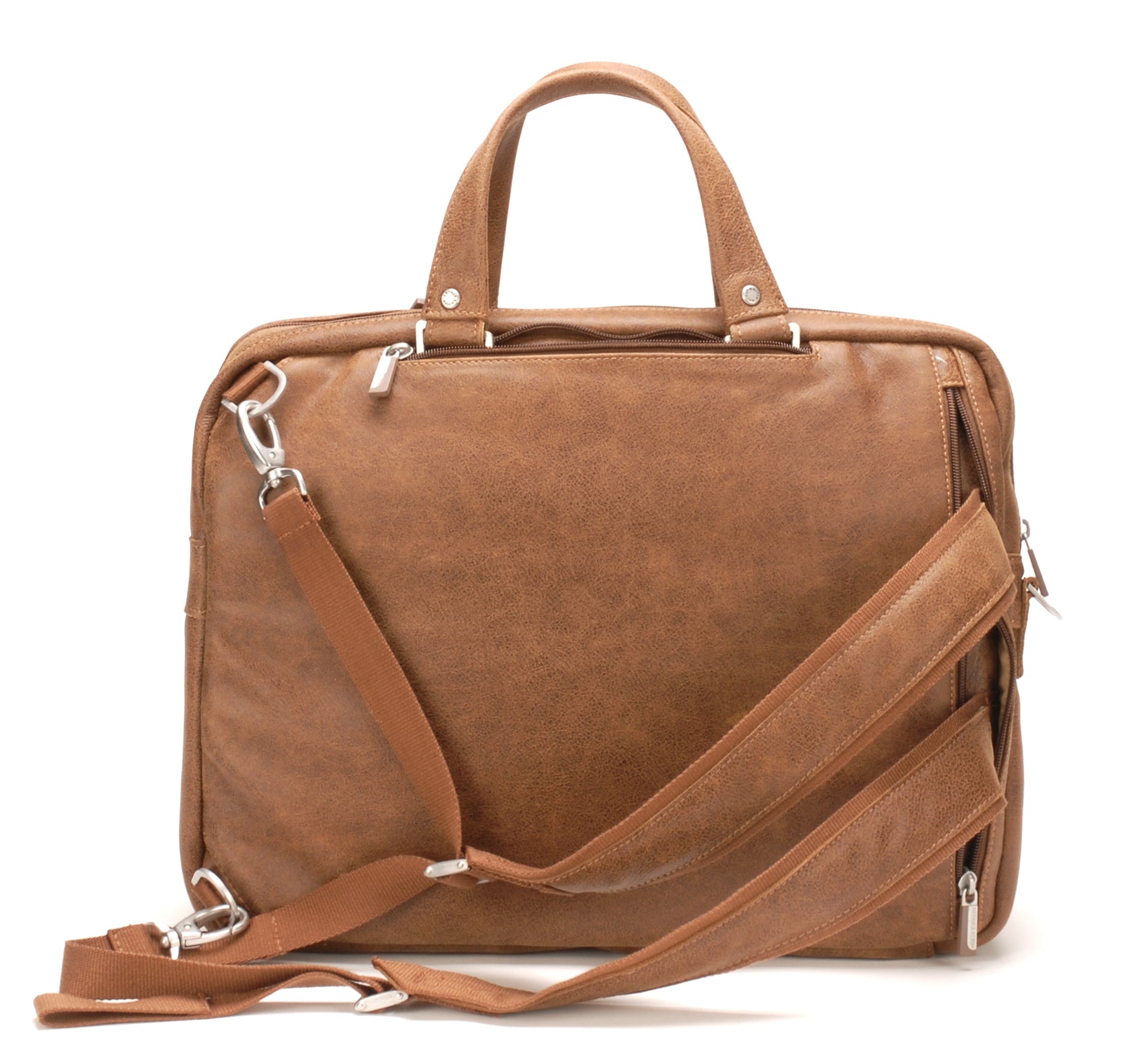 Cristiano 3 in 1 briefcase destroyed leather
