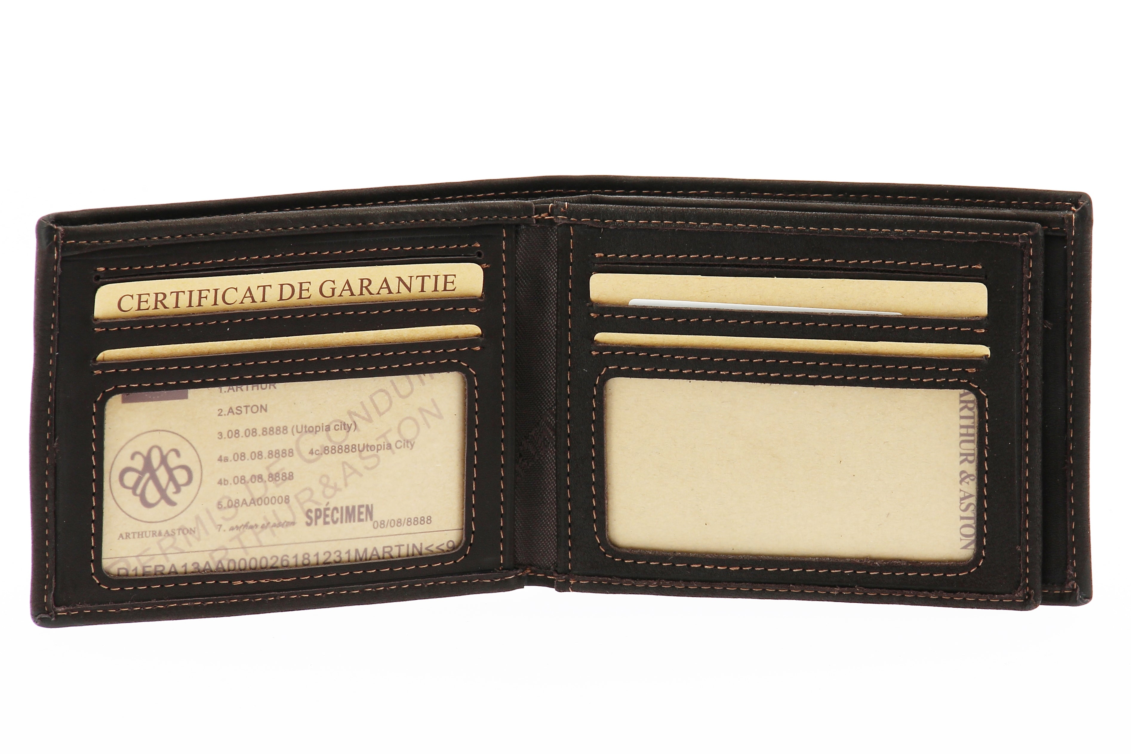 Louis Italian oiled leather card holder