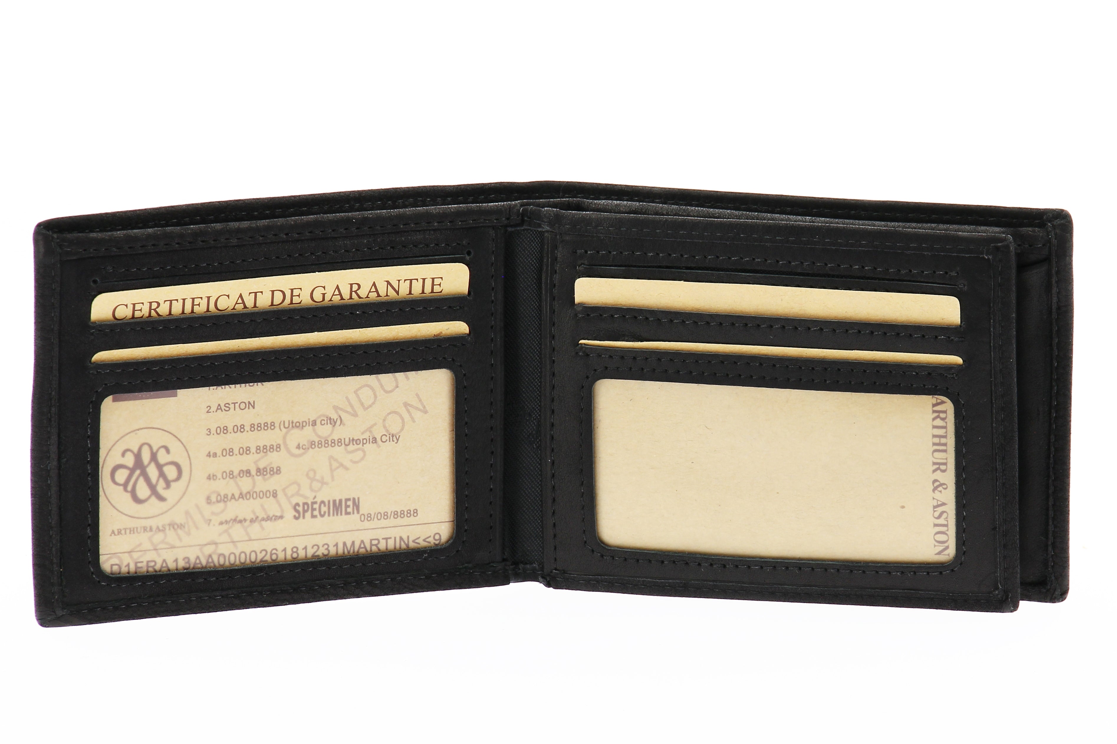 Louis Italian oiled leather wallet