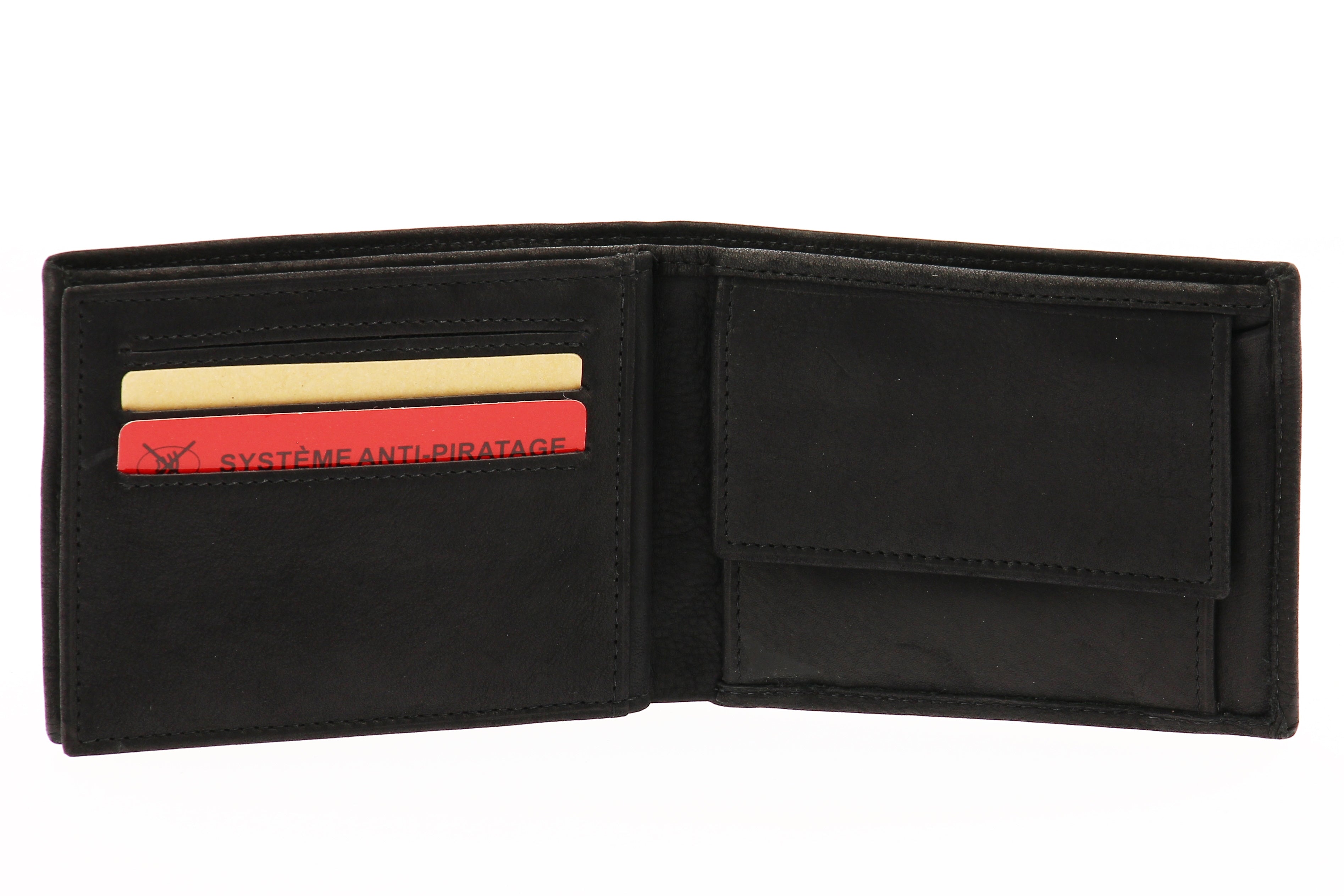 Louis Italian oiled leather wallet