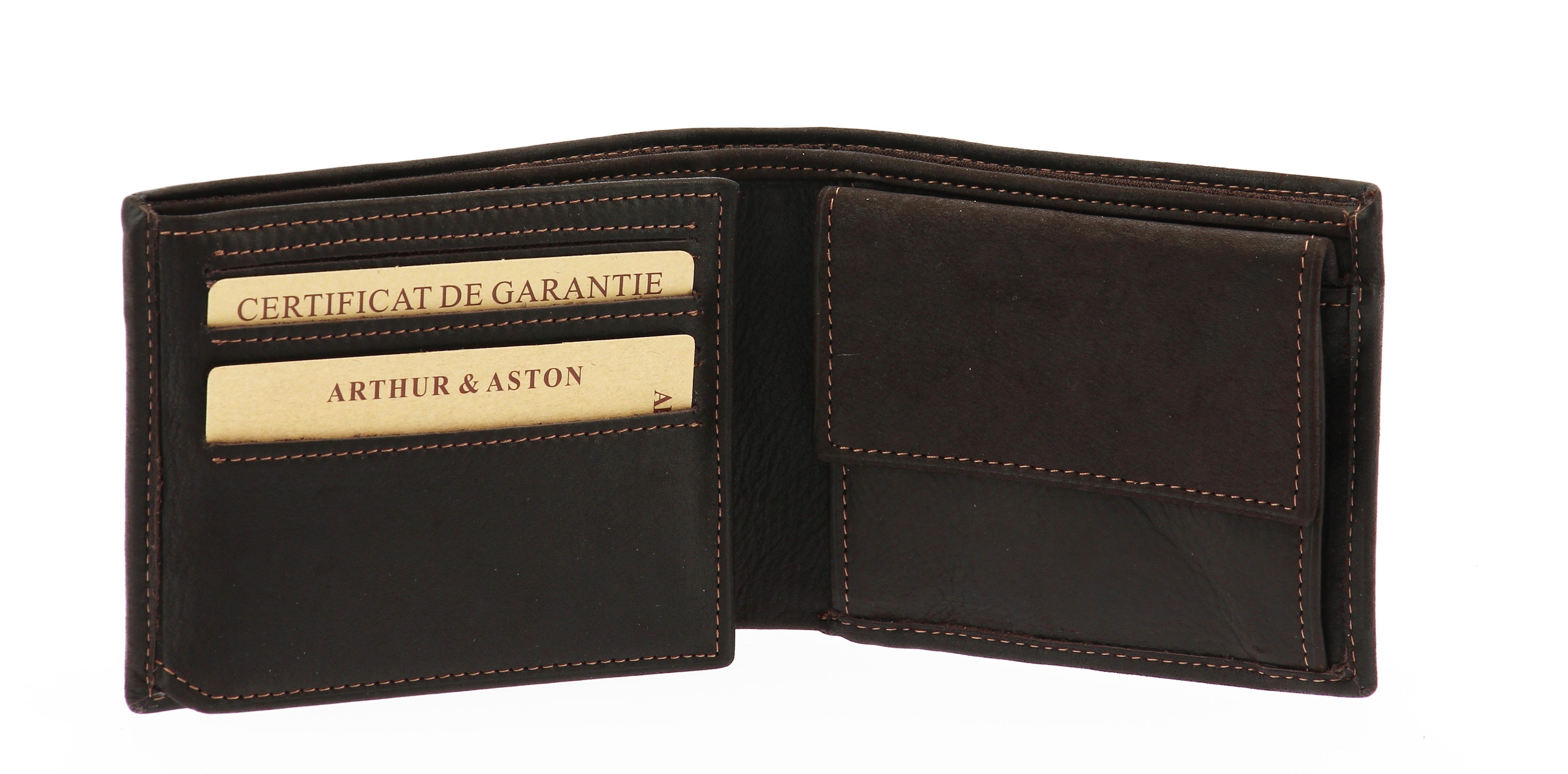Louis Italian oiled leather wallet