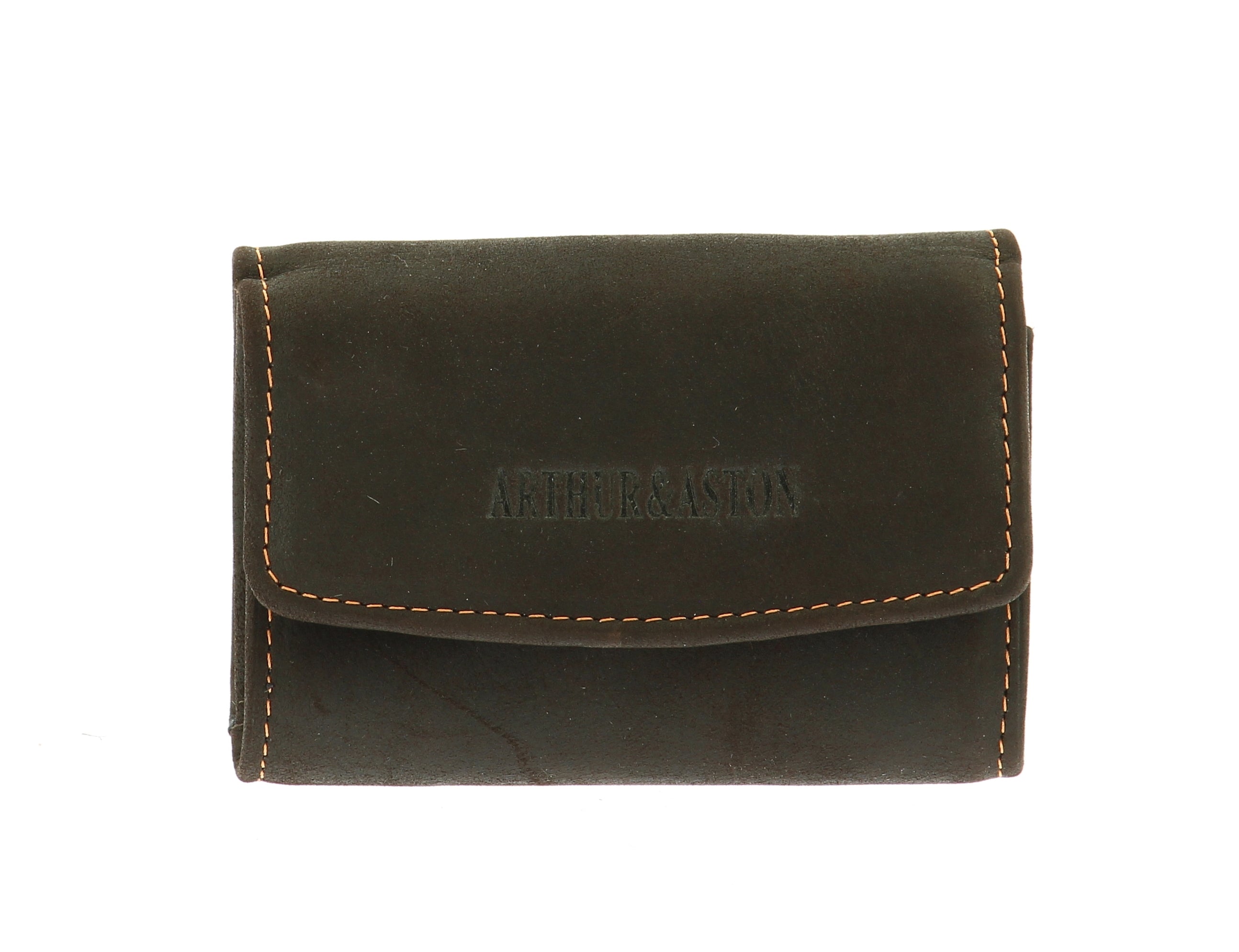 Back-to-back purse in oiled leather