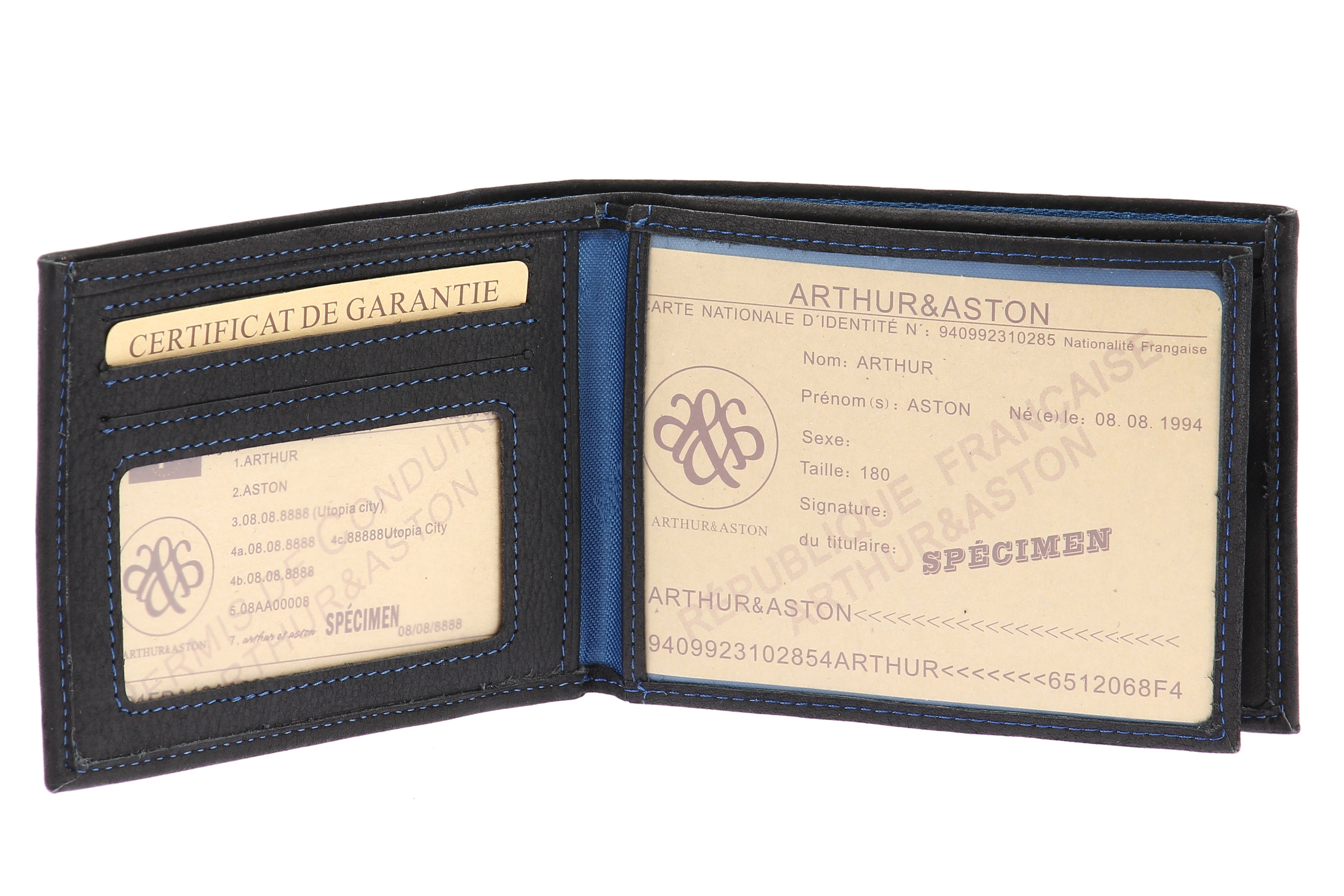 Louis Italian oiled leather wallet