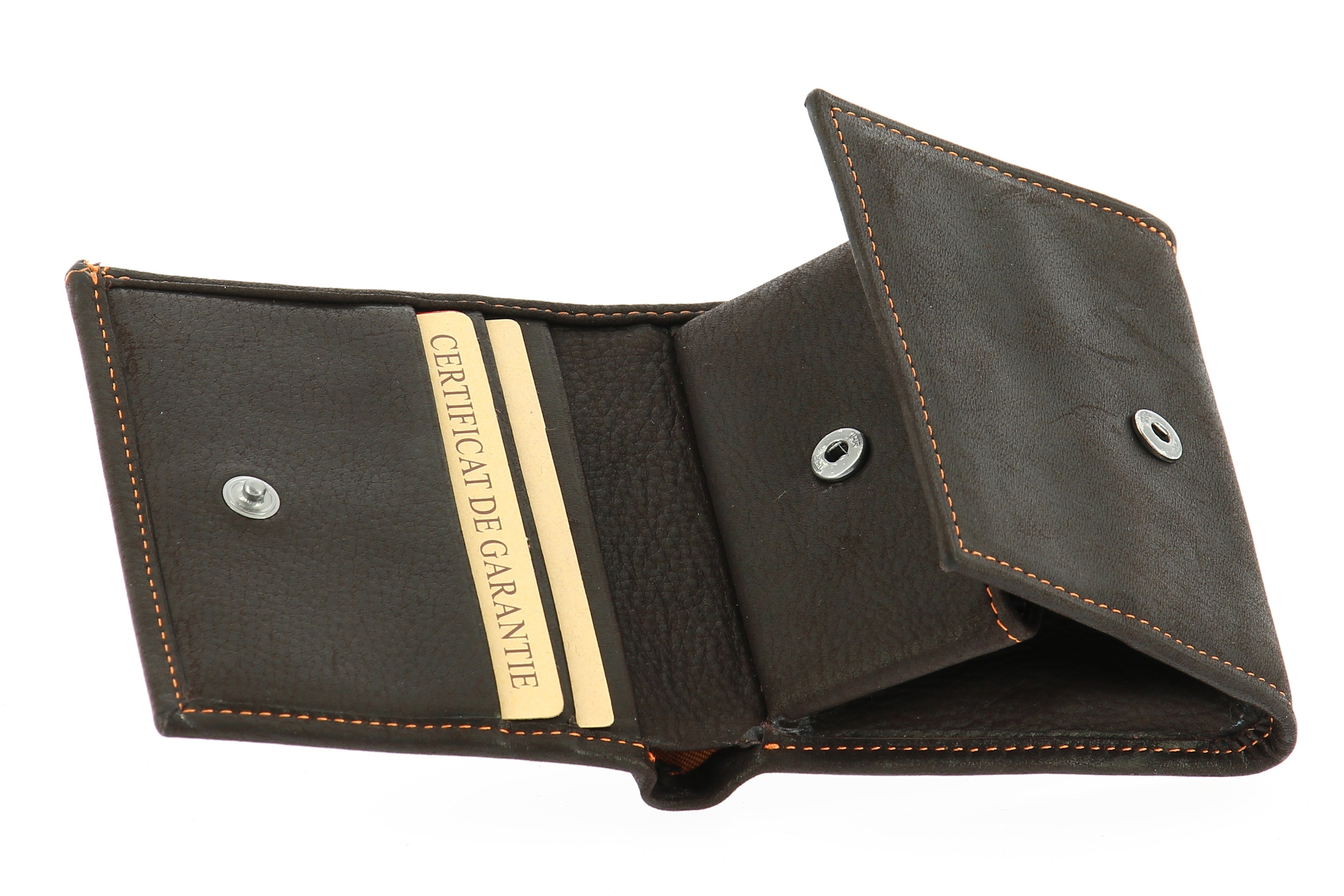 Louis oiled leather wallet and cards
