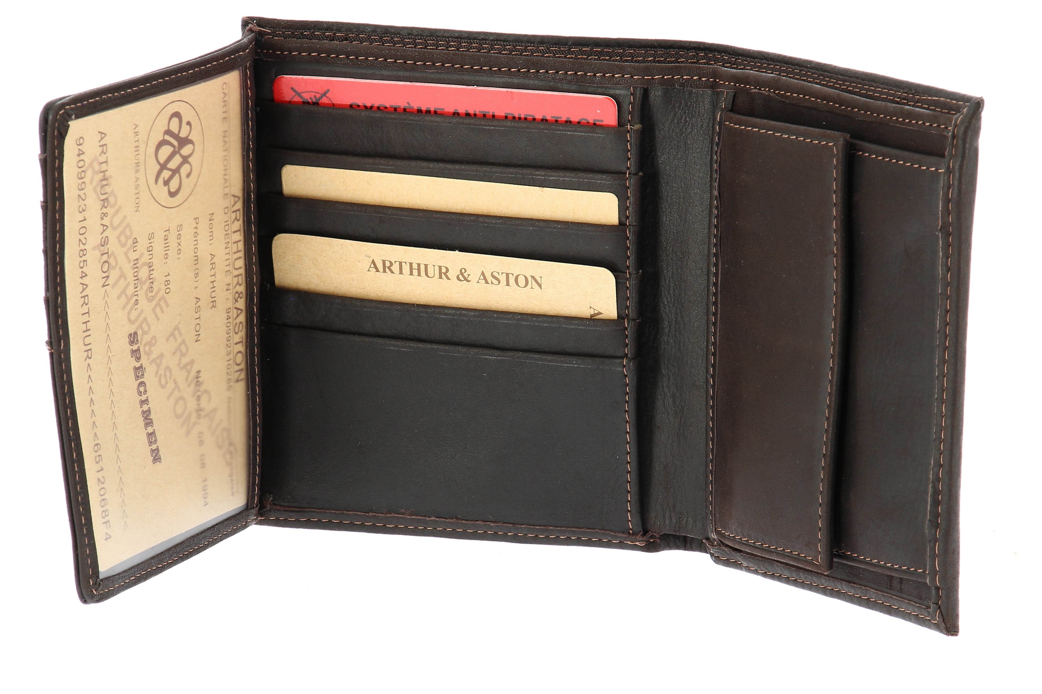 Louis oiled leather wallet