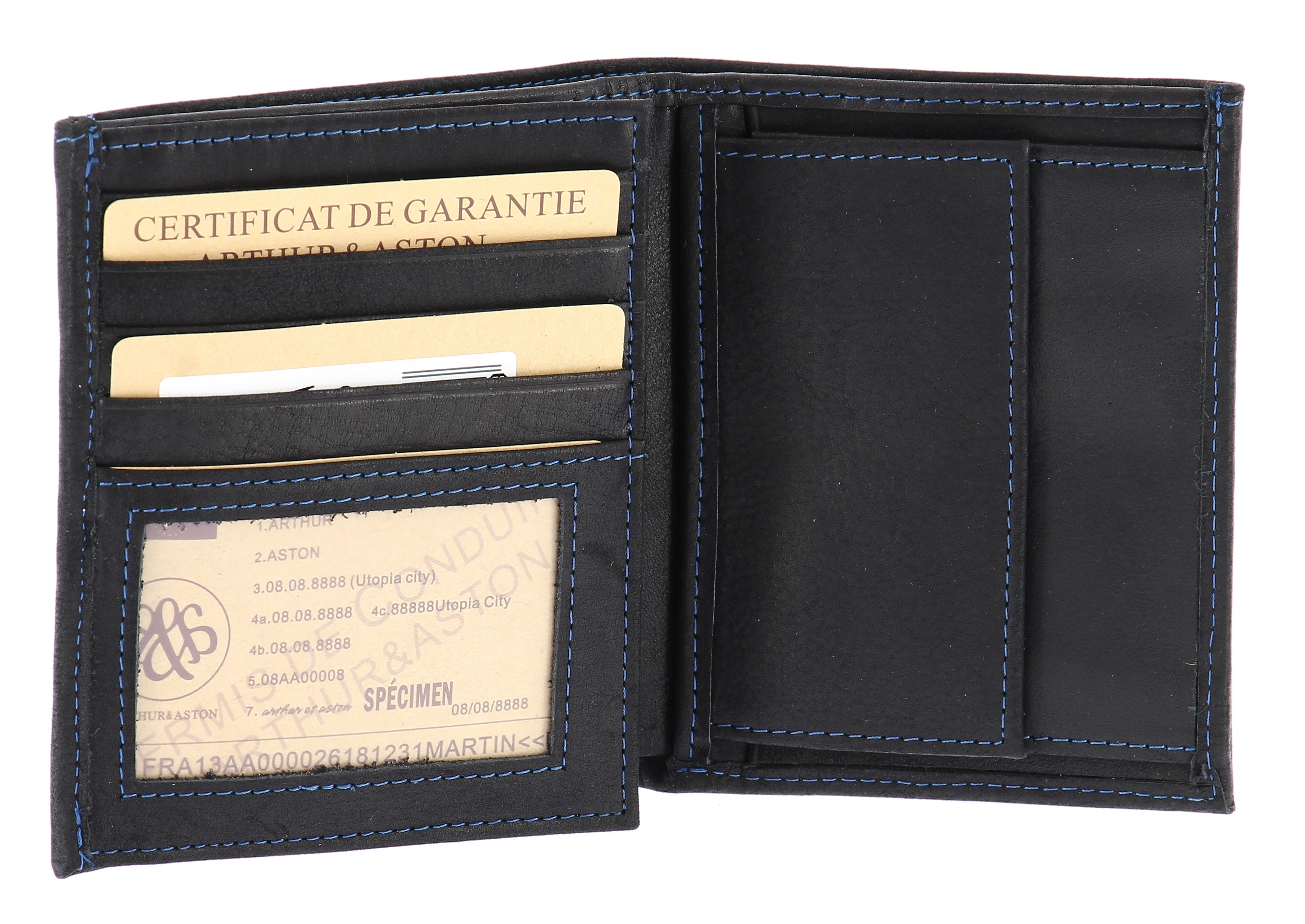 Louis oiled leather wallet