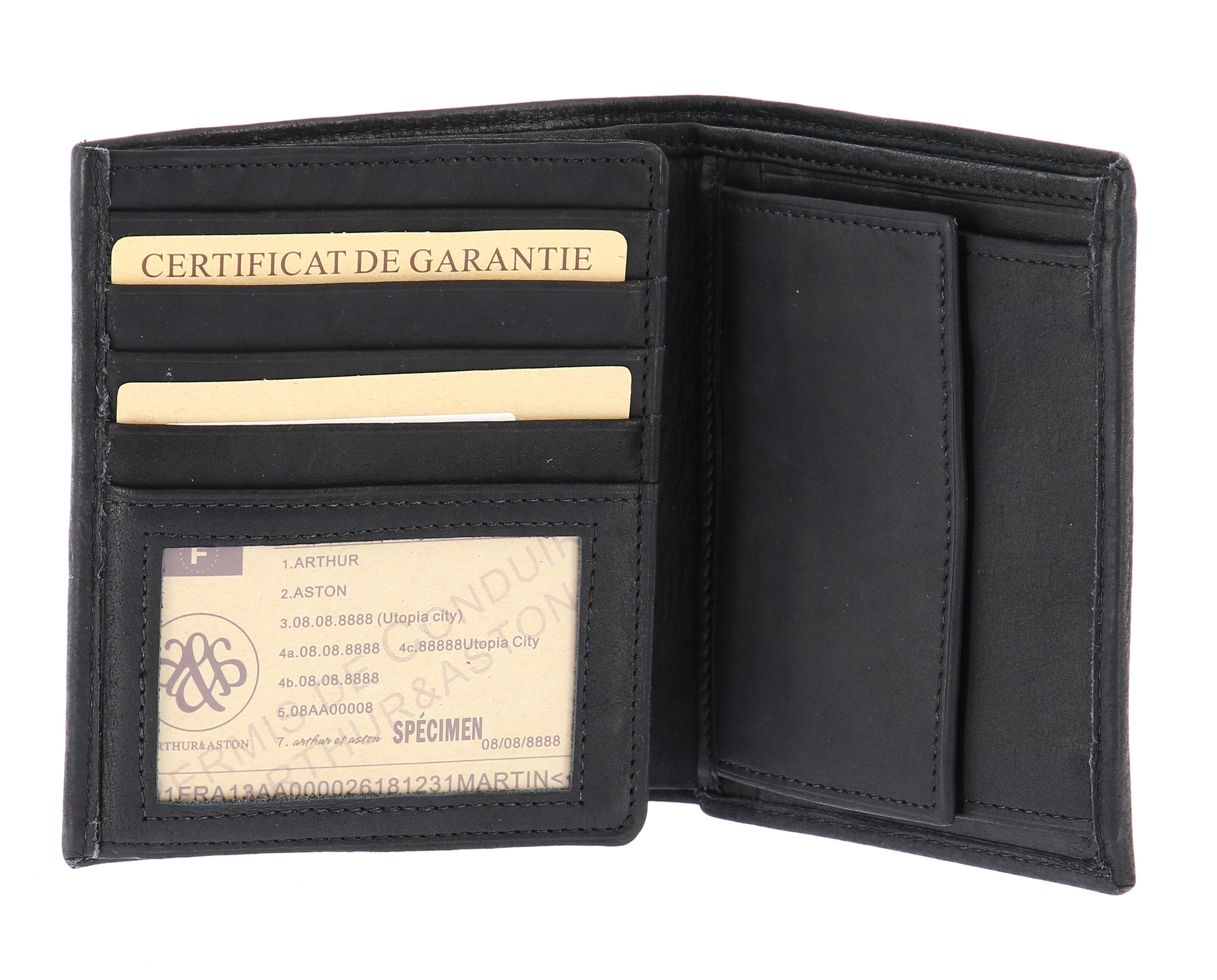 Louis oiled leather wallet