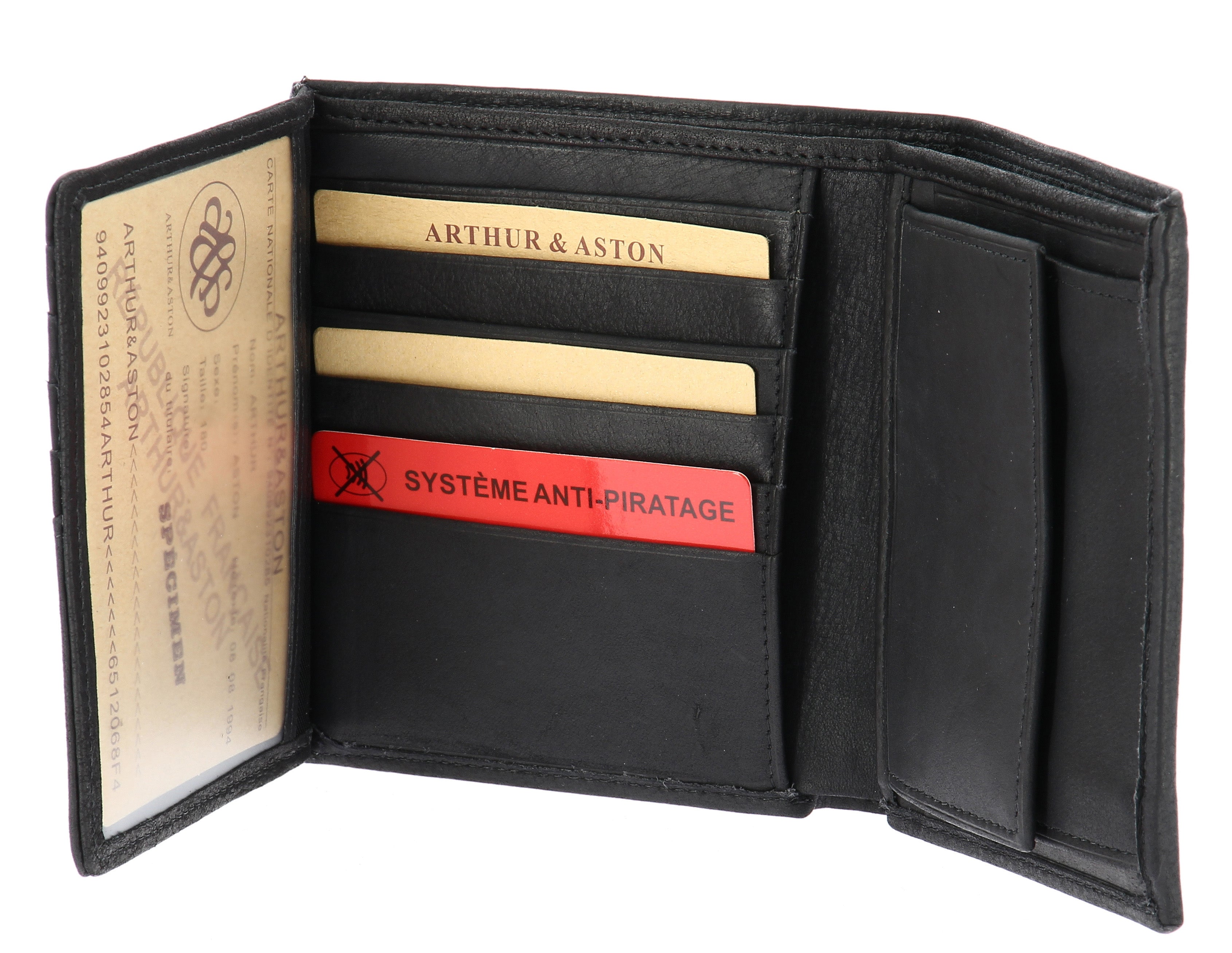 Louis oiled leather wallet