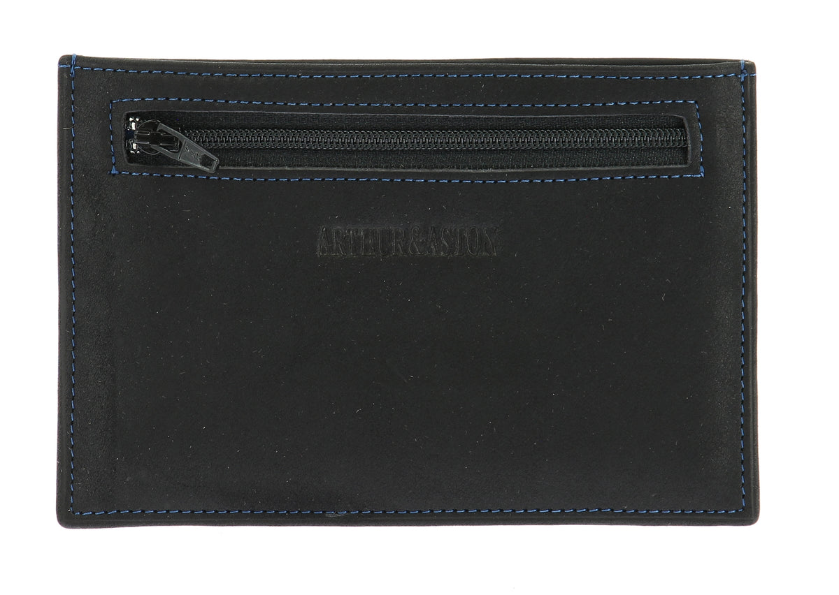 Portefeuille Zippé En Cuir Véritable Personnalisable - Petit Format, Fabriqué Main En Ukraine