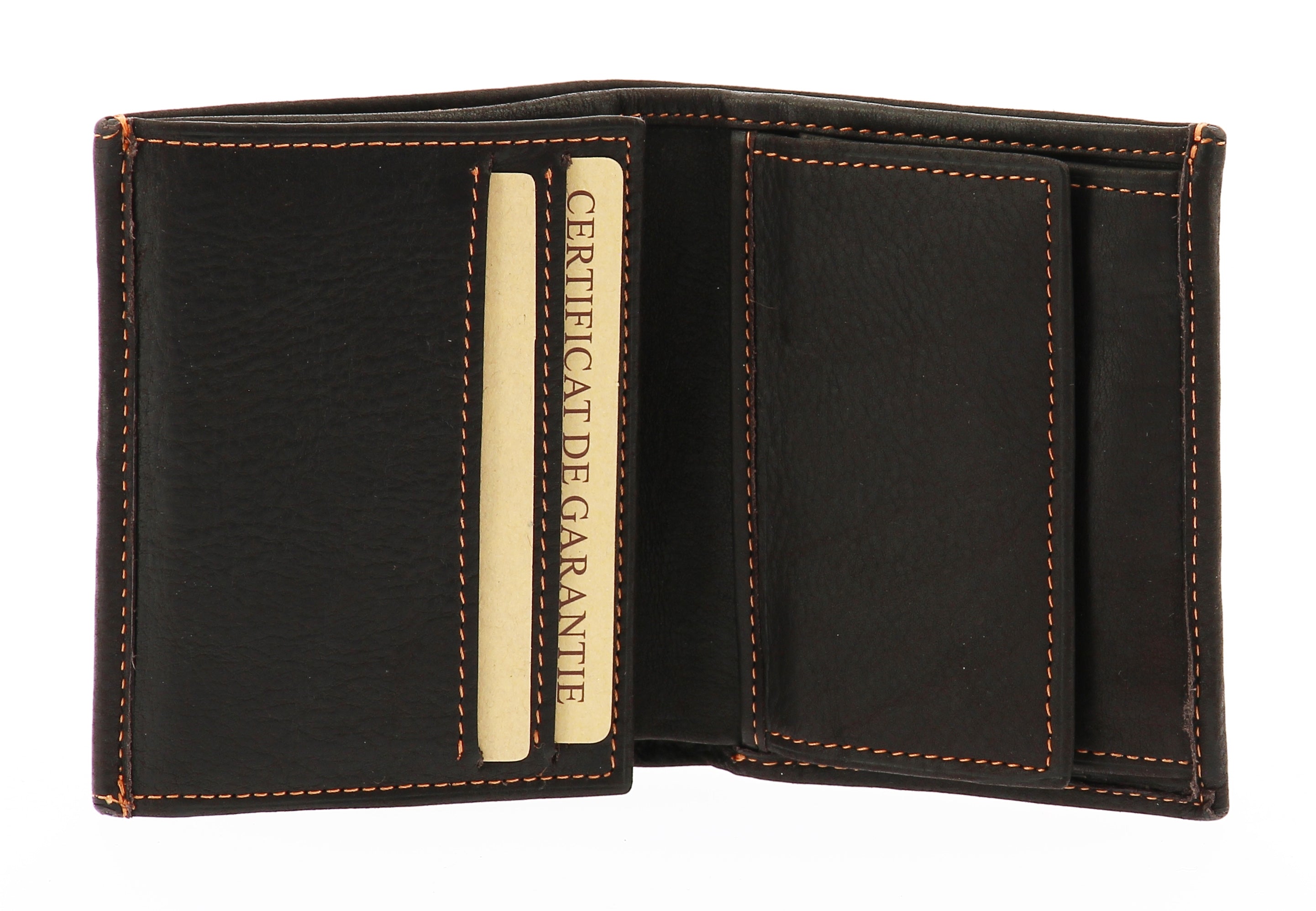 Louis card and coin holder in oiled leather