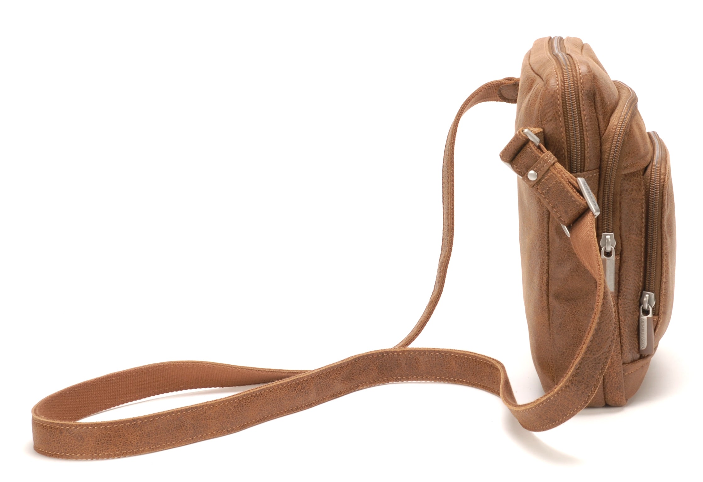Cristiano small model crossbody bag in destroyed leather