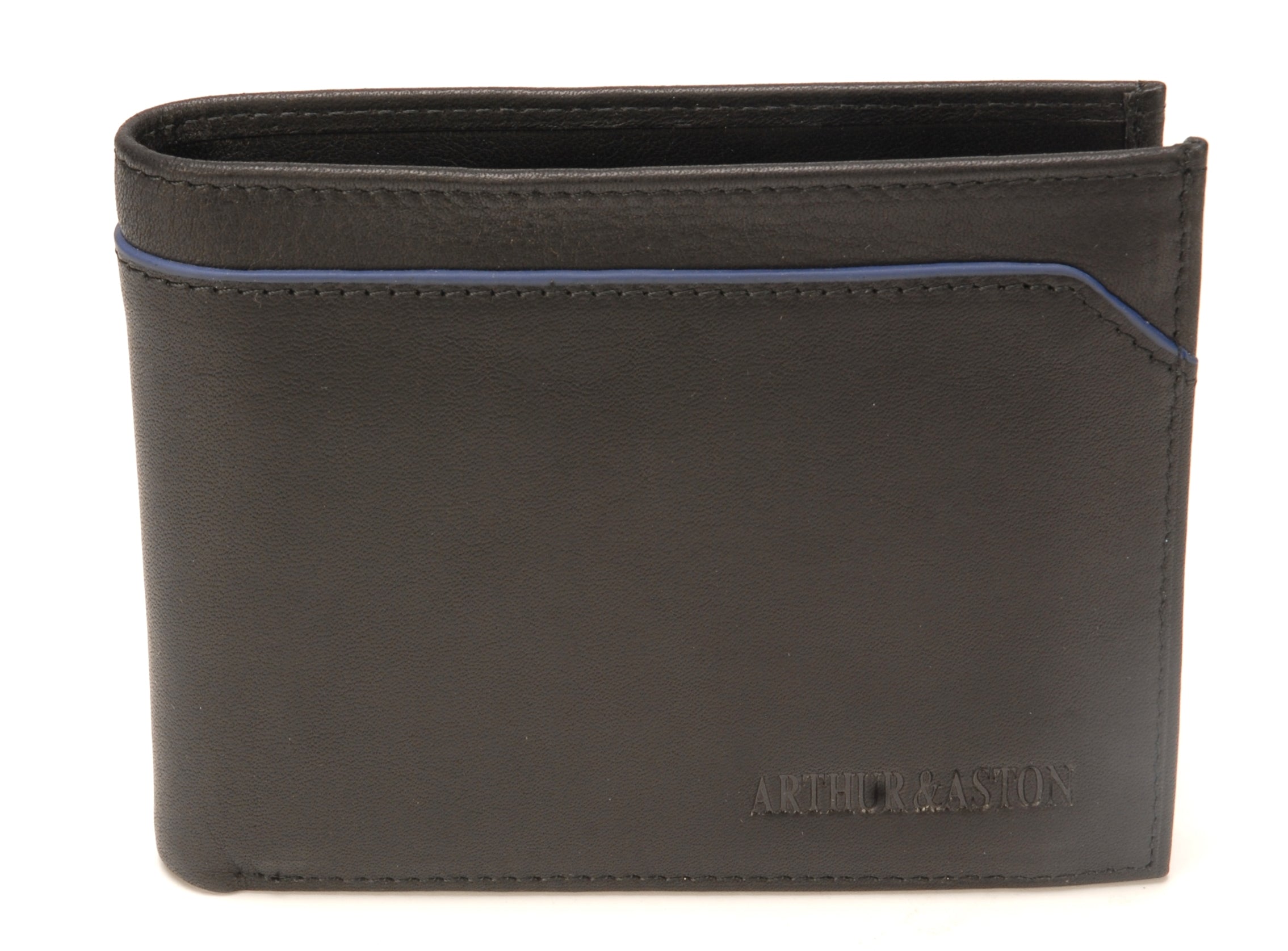 Portefeuille italien Hugo en cuir plongé