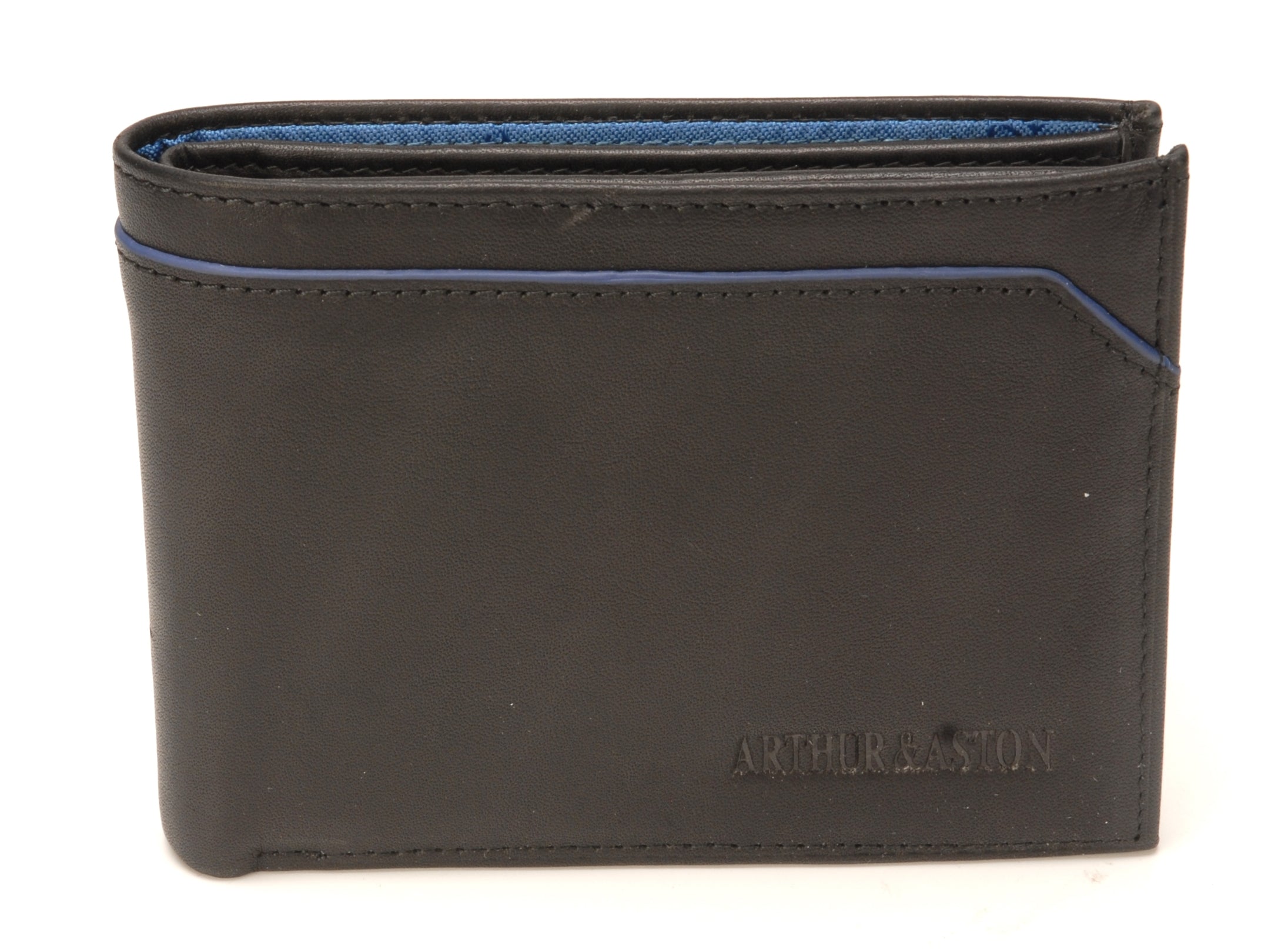 Portefeuille italien Hugo en cuir plongé