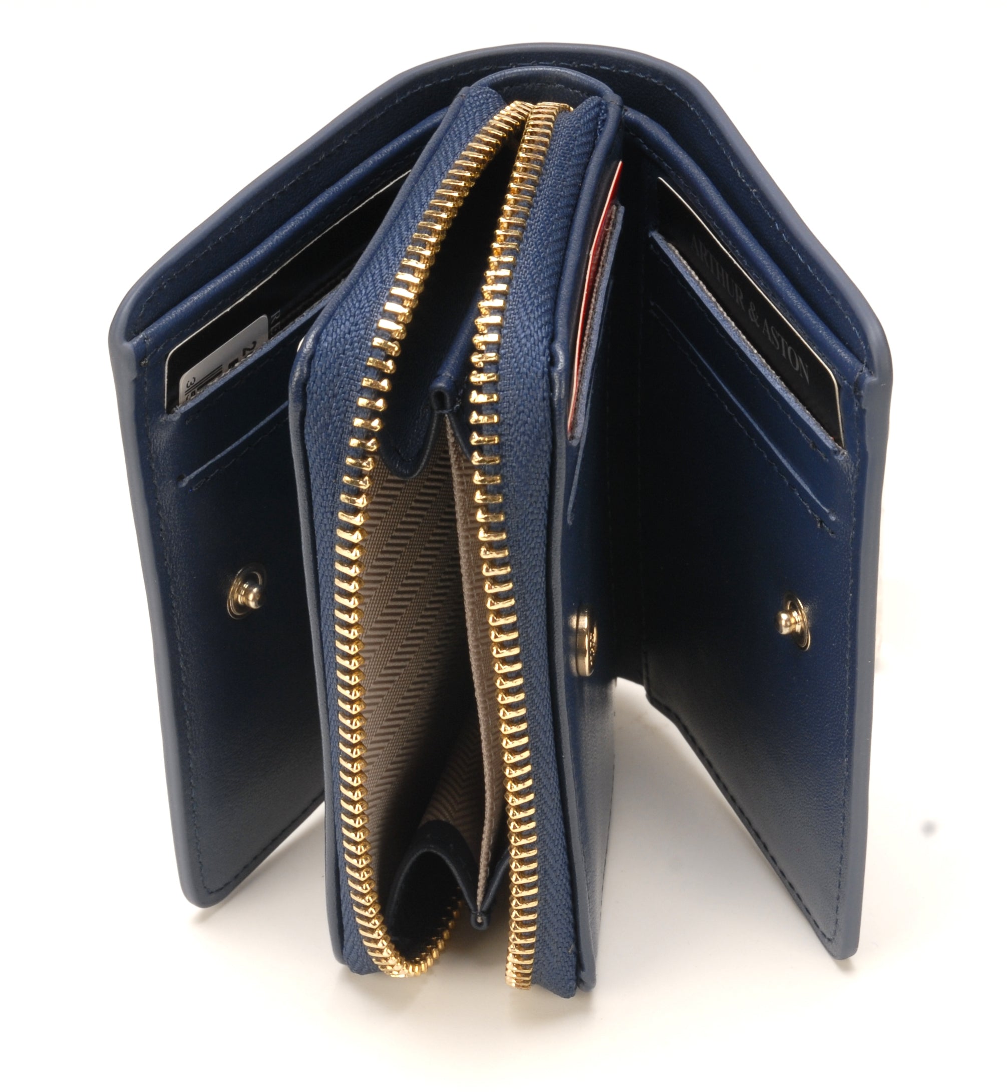 Porte-monnaie et cartes Clémence en cuir