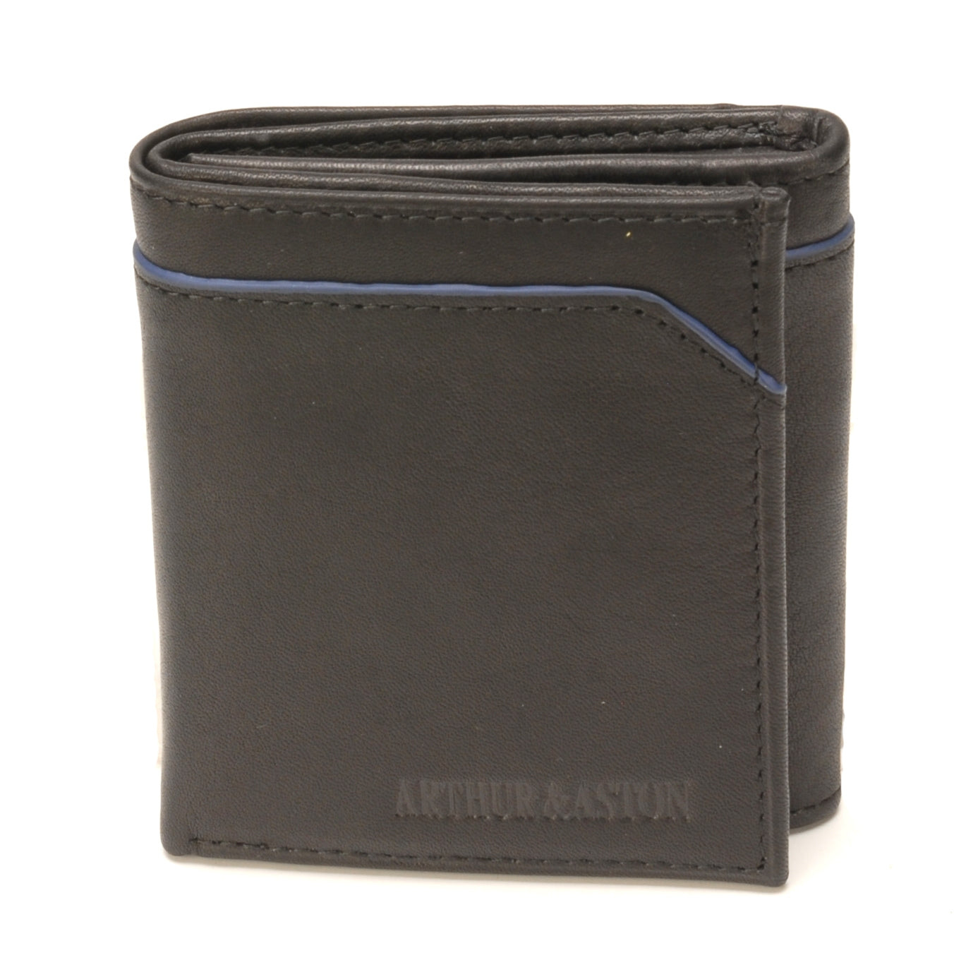 Porte-cartes et monnaie italien Hugo en cuir plongé