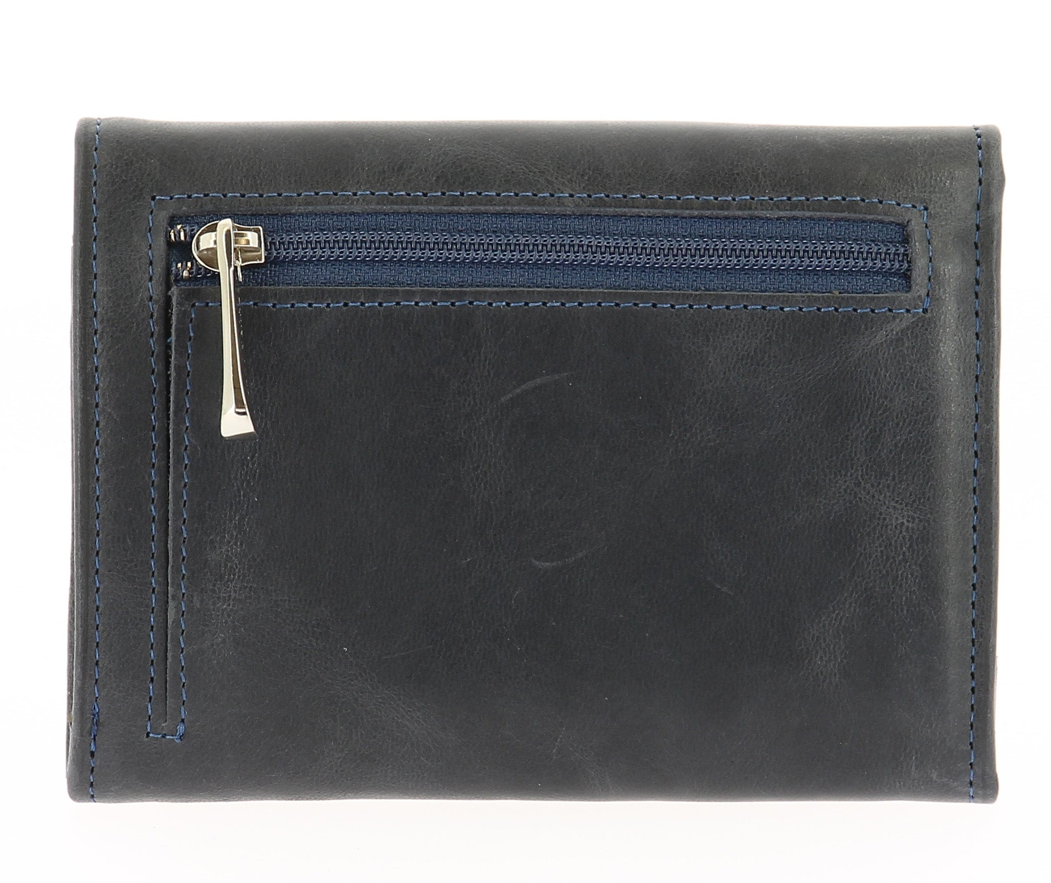 Oiled cowhide leather wallet Pink