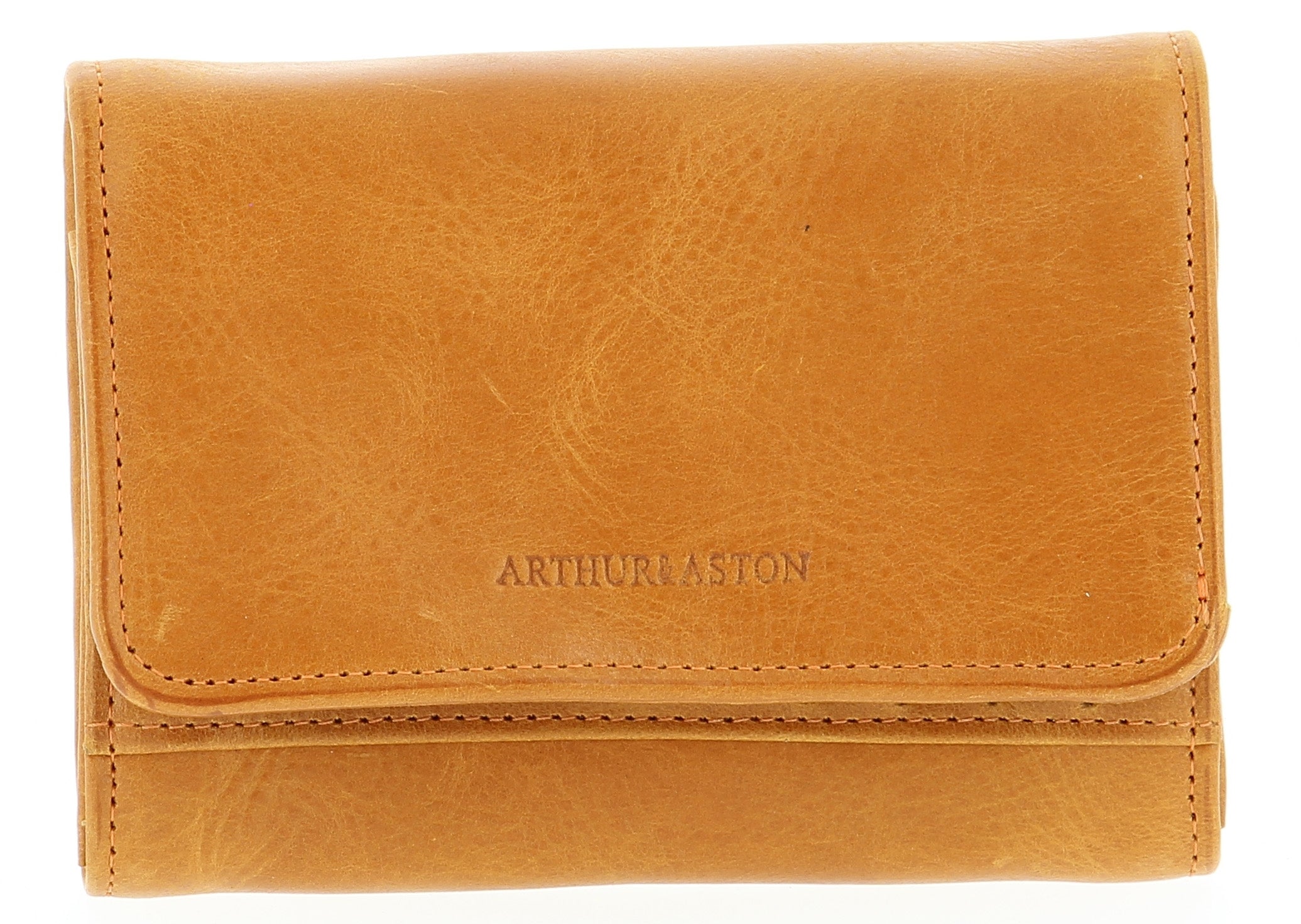 Portefeuille cuir vachette huilé Rose