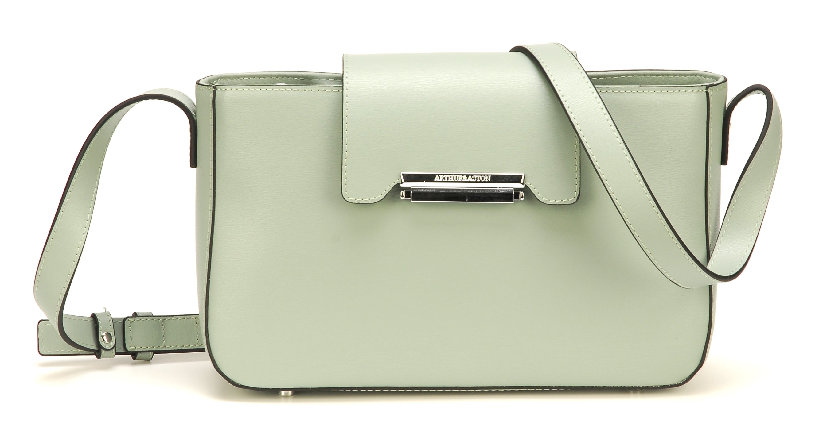 Pochette bandoulière croûte de cuir Elizabeth