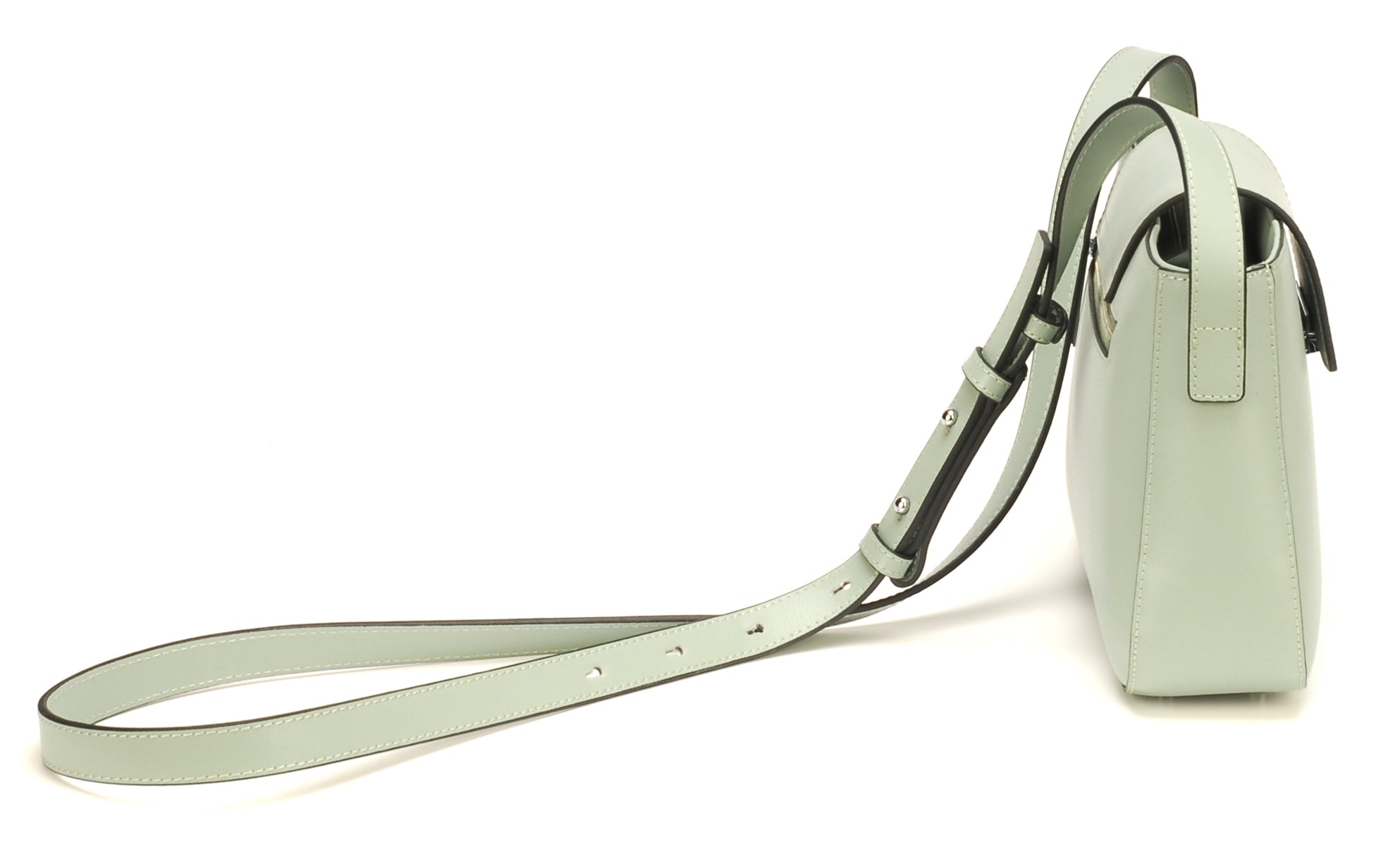 Pochette bandoulière croûte de cuir Elizabeth