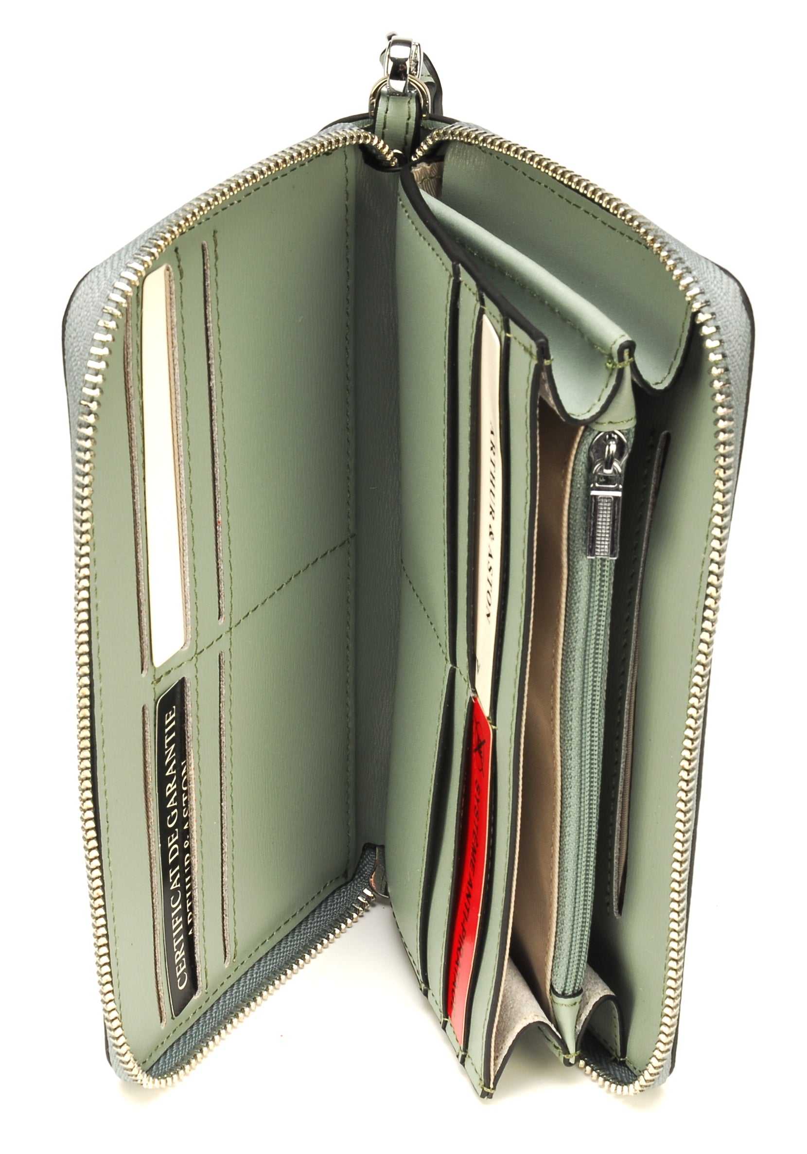 Portefeuille croûte de cuir Elizabeth