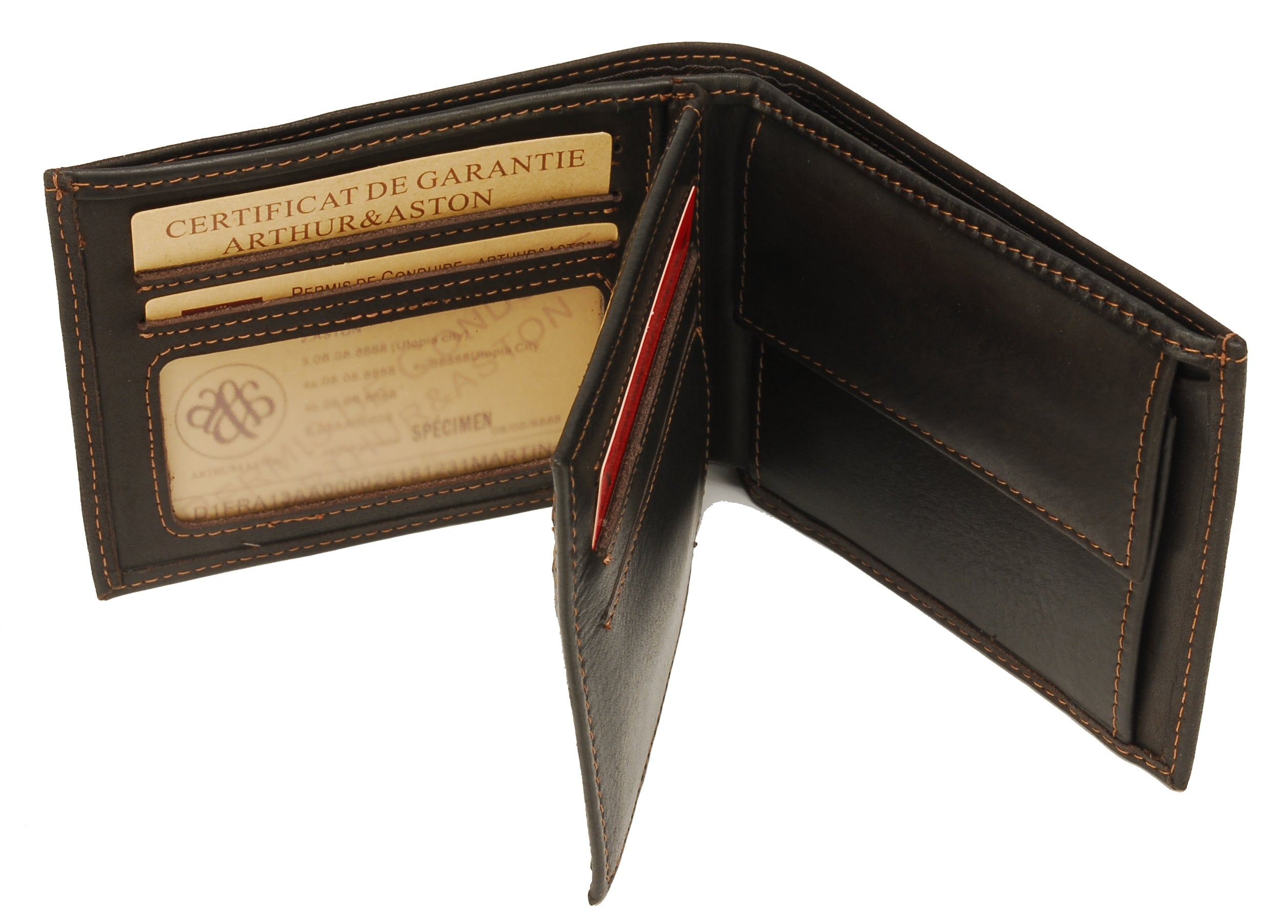 Louis Italian oiled leather wallet