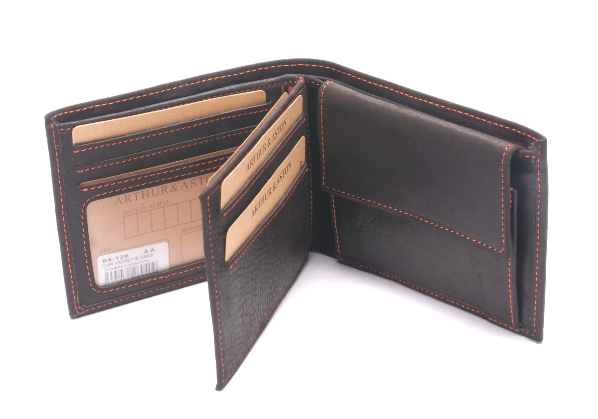 Louis Italian oiled leather wallet