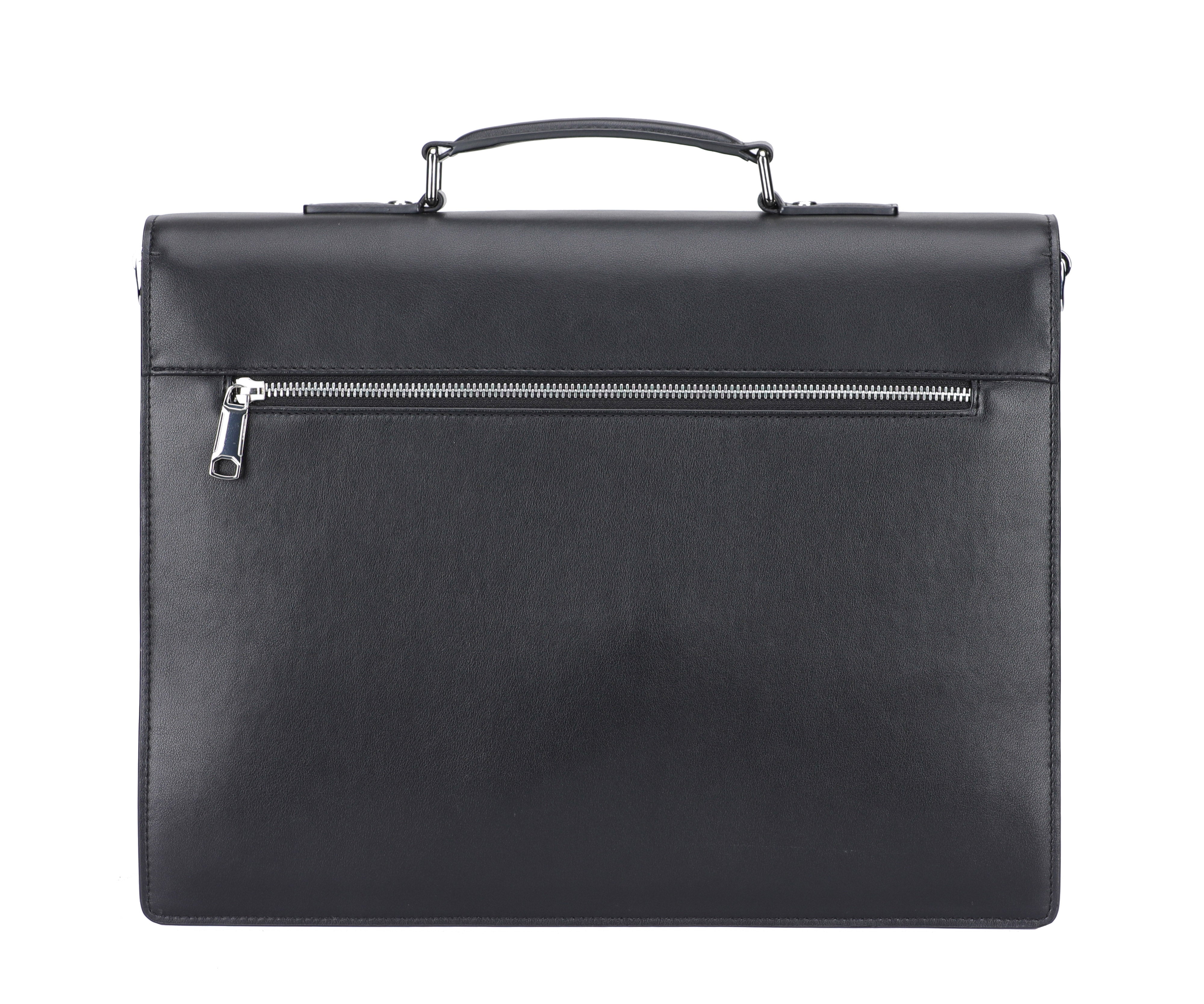 Walter split leather briefcase