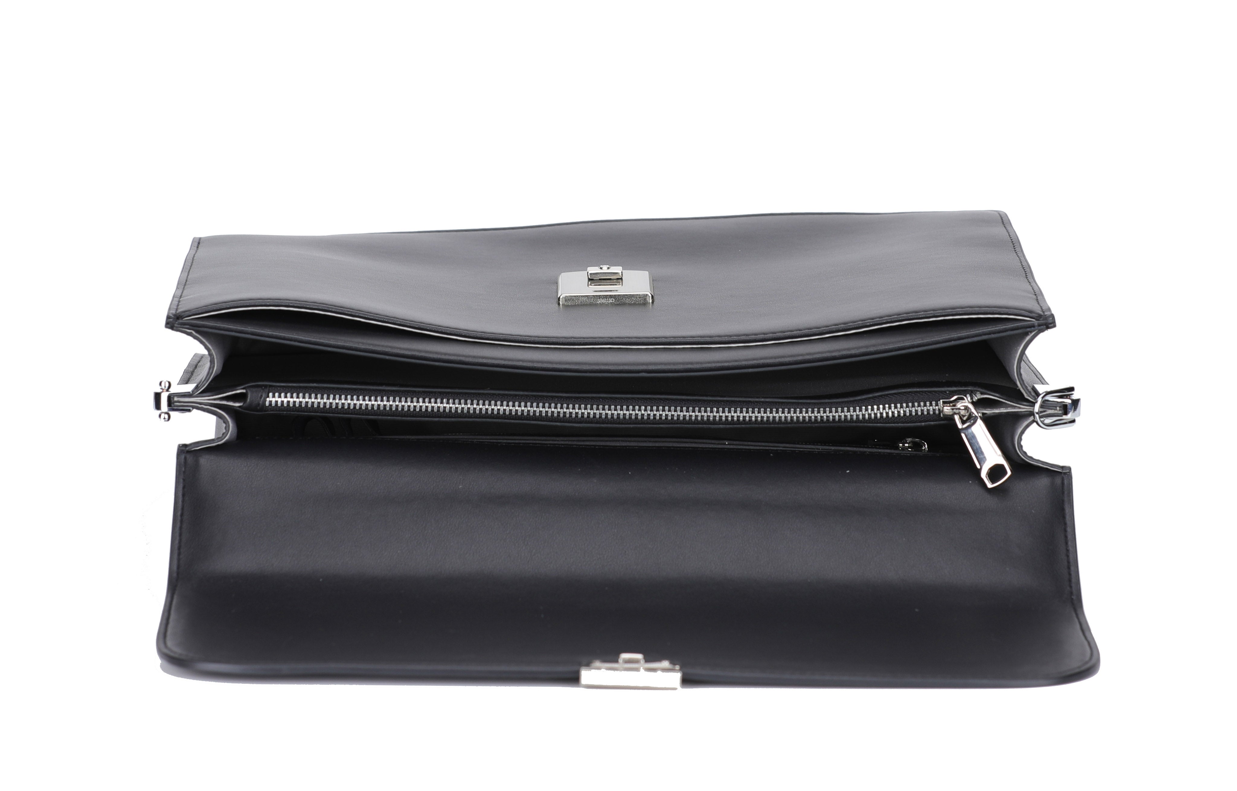 Walter split leather briefcase