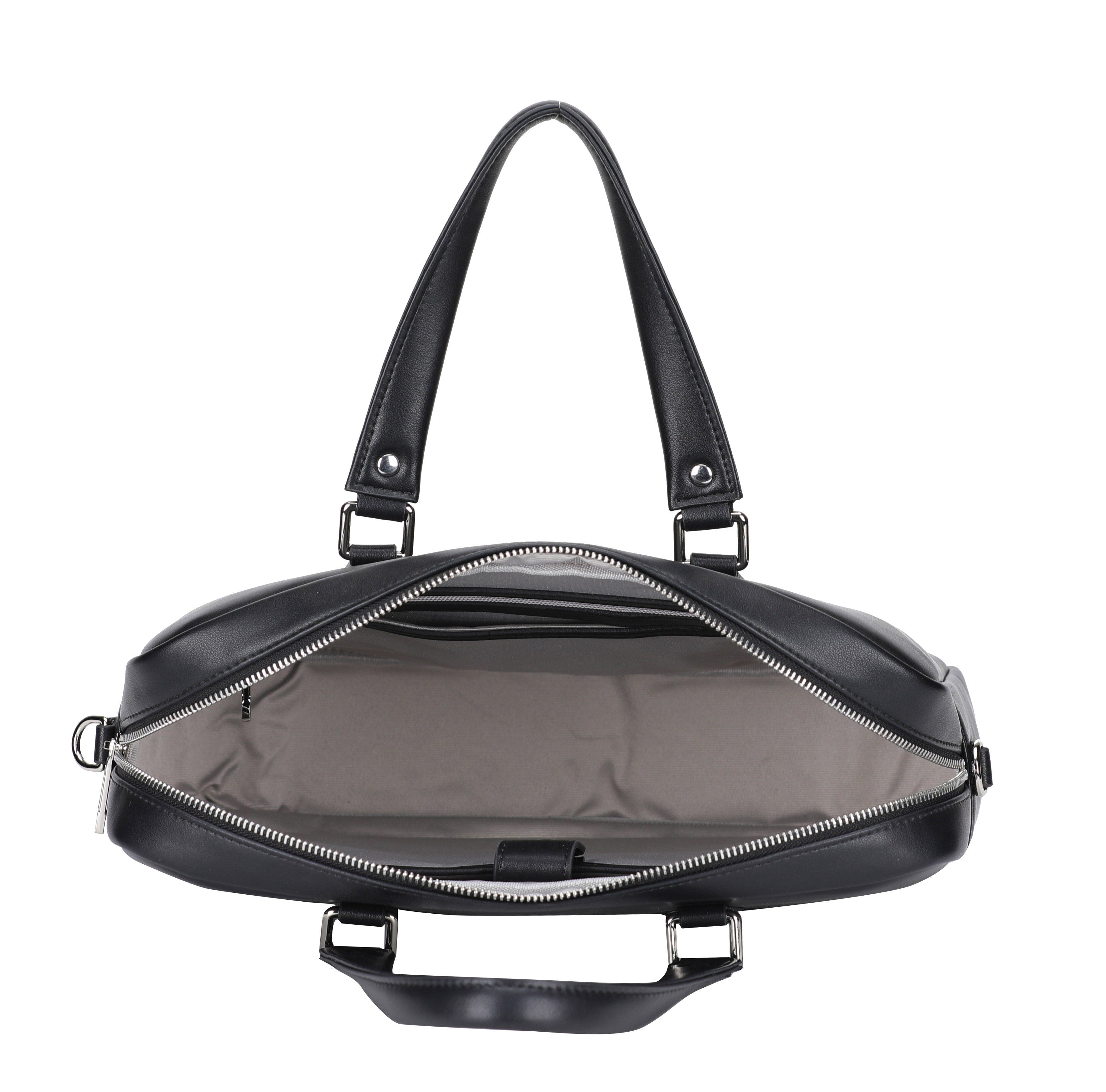 Walter split leather briefcase