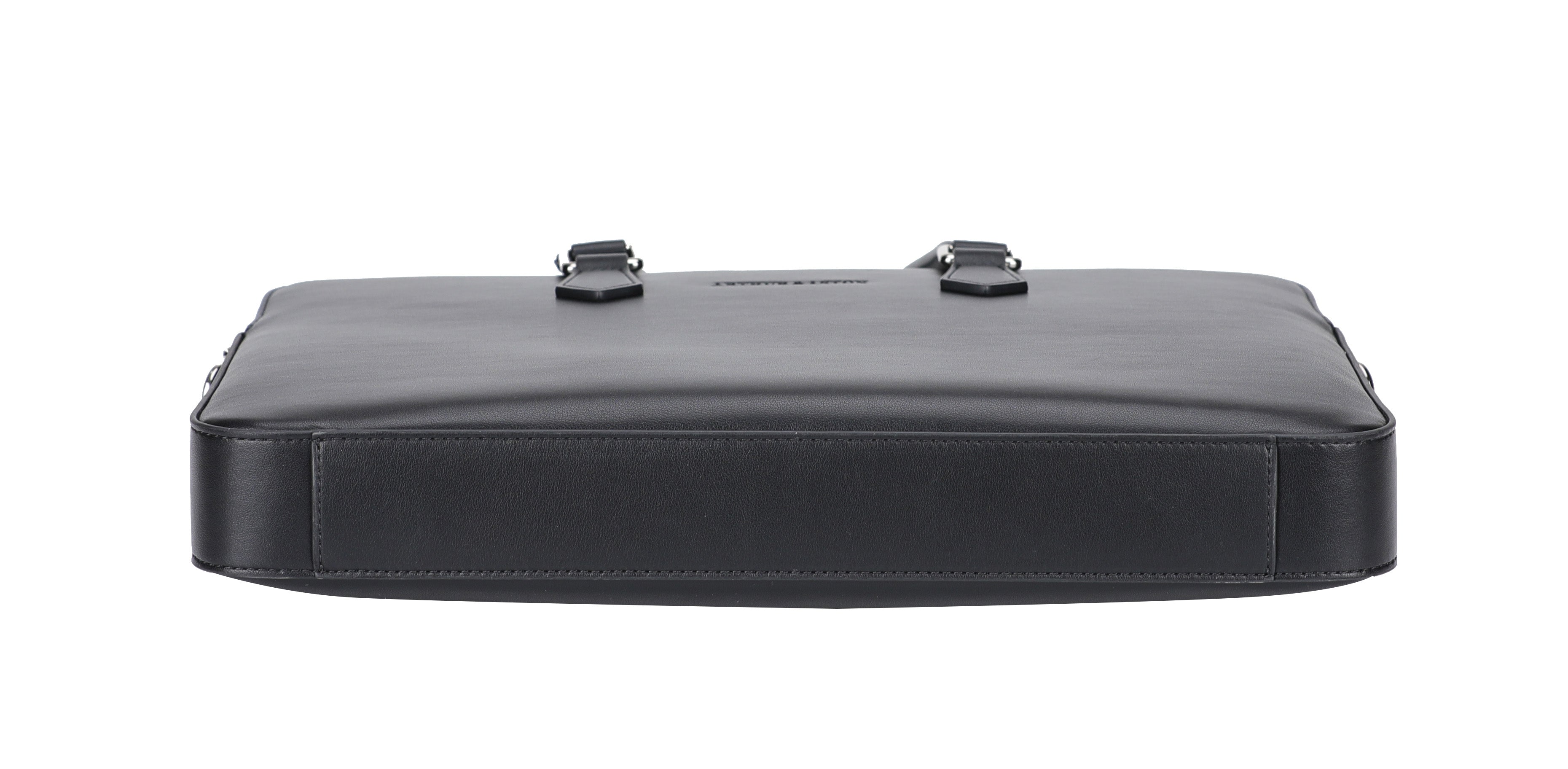 Walter extra flat briefcase in split leather