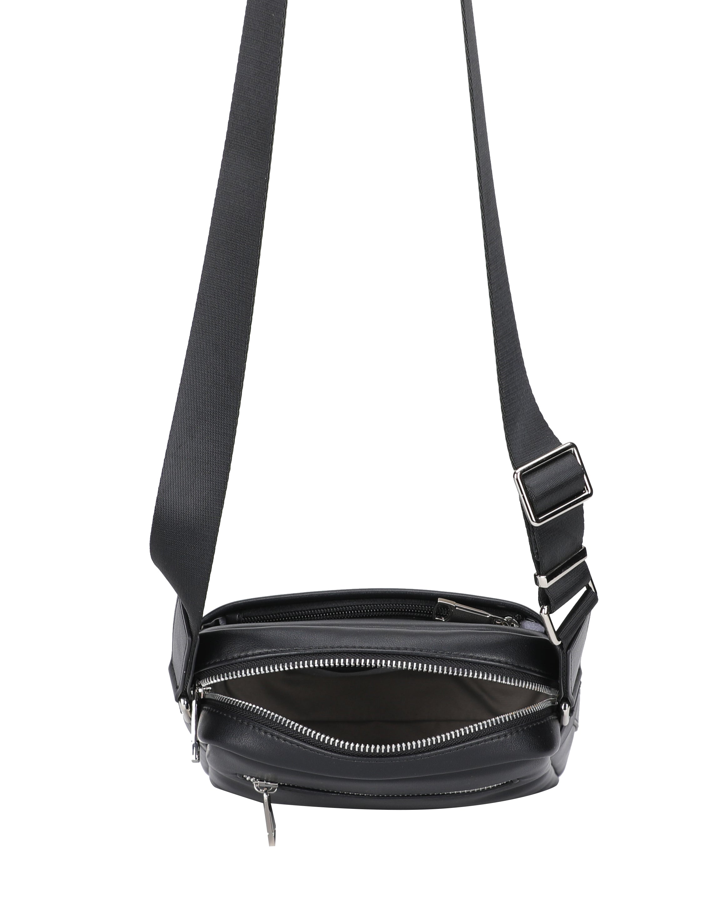 Walter split leather crossbody bag