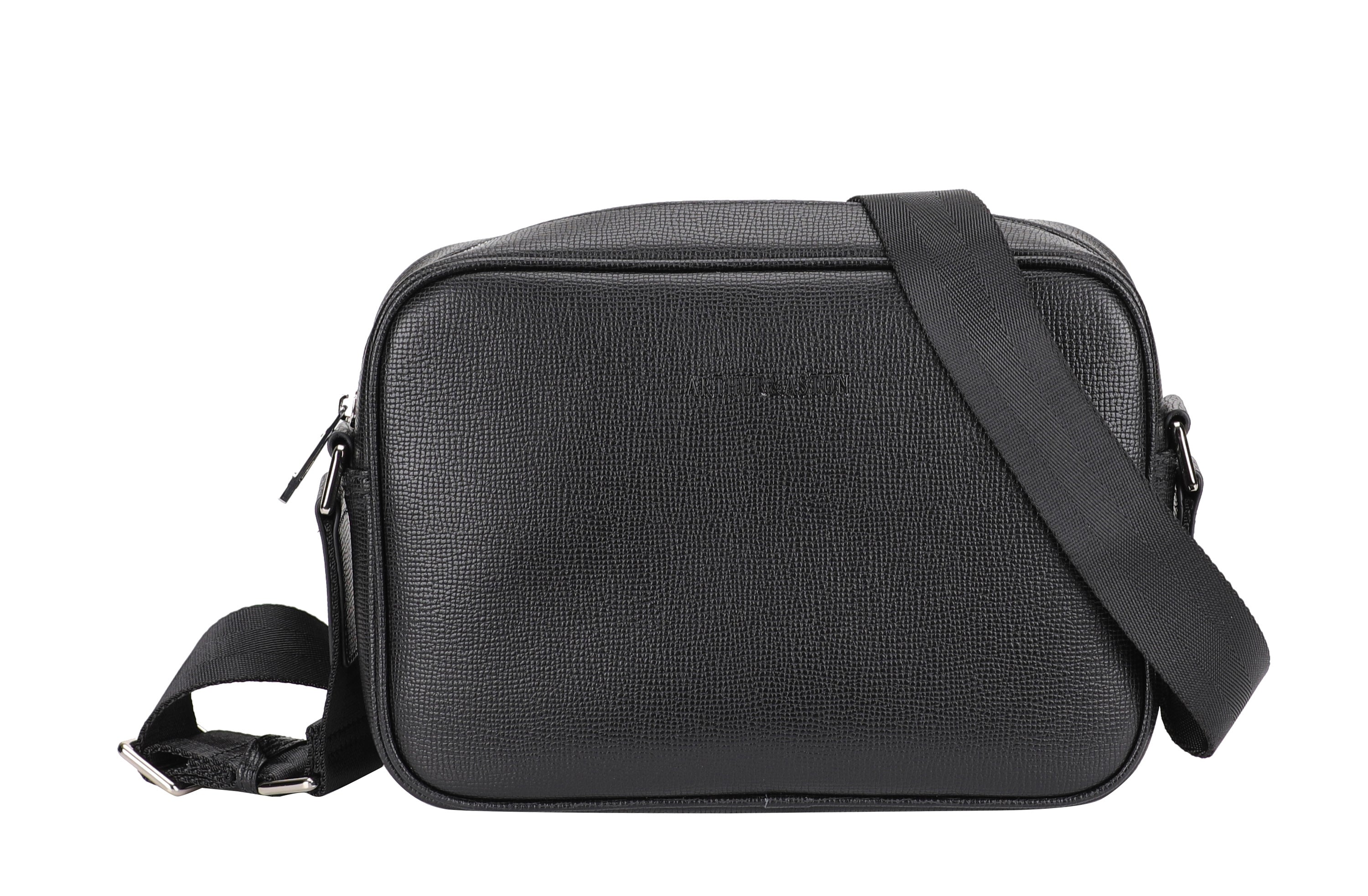 Nelson split leather crossbody bag