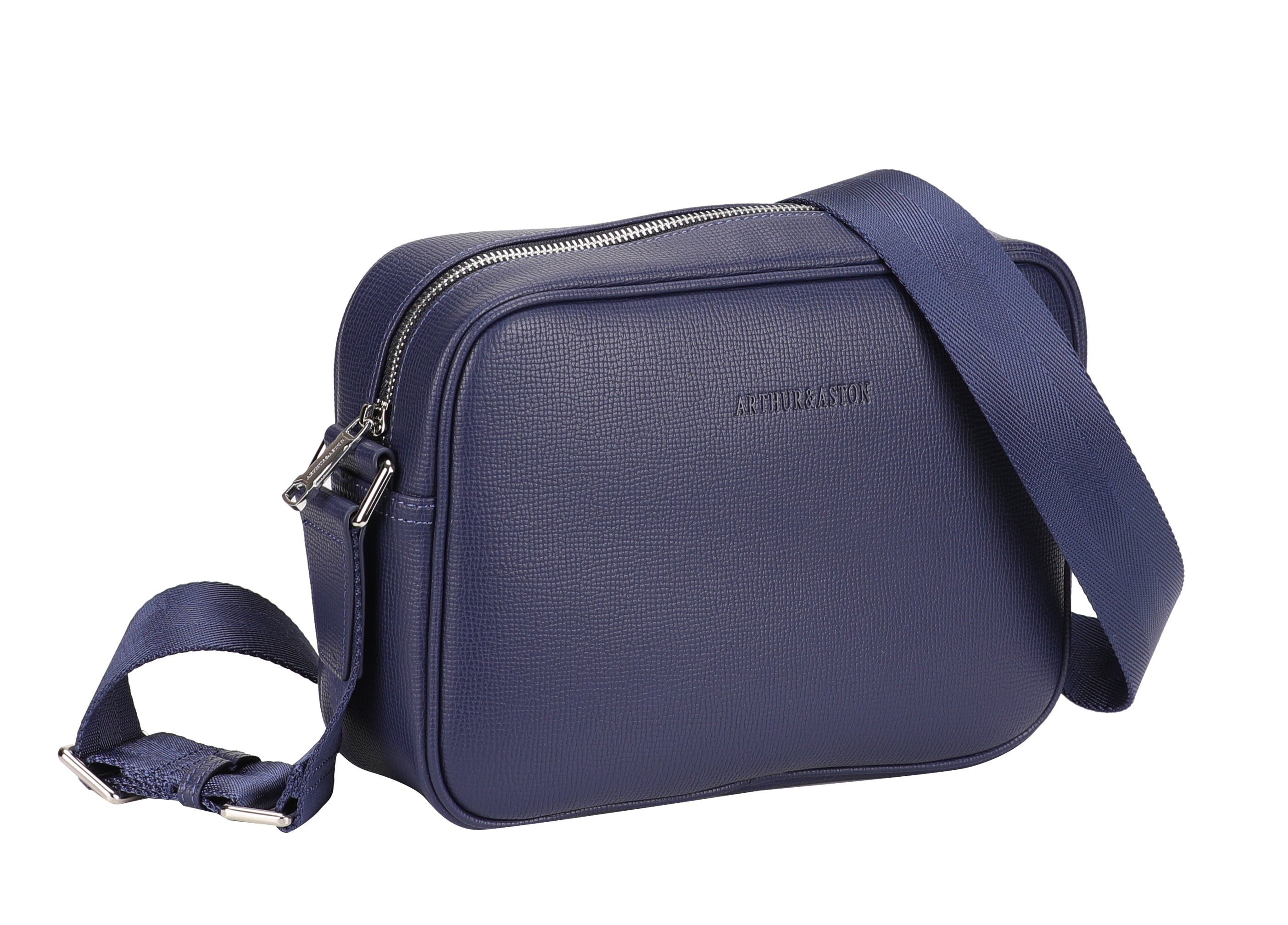 Nelson split leather crossbody bag