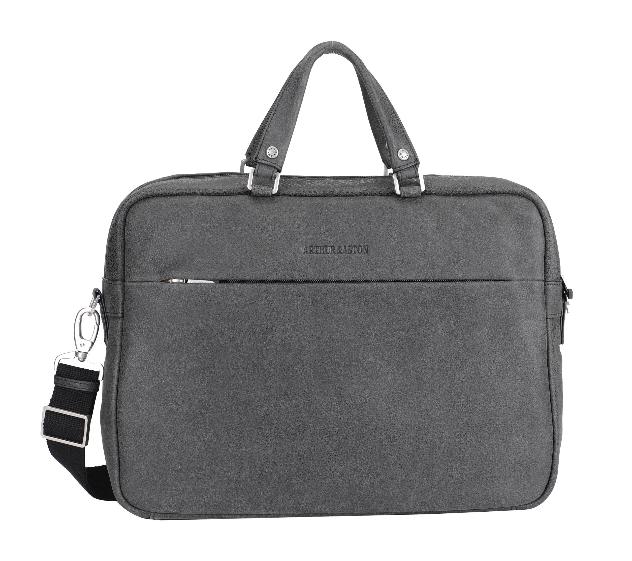 Cristiano leather destroyed briefcase