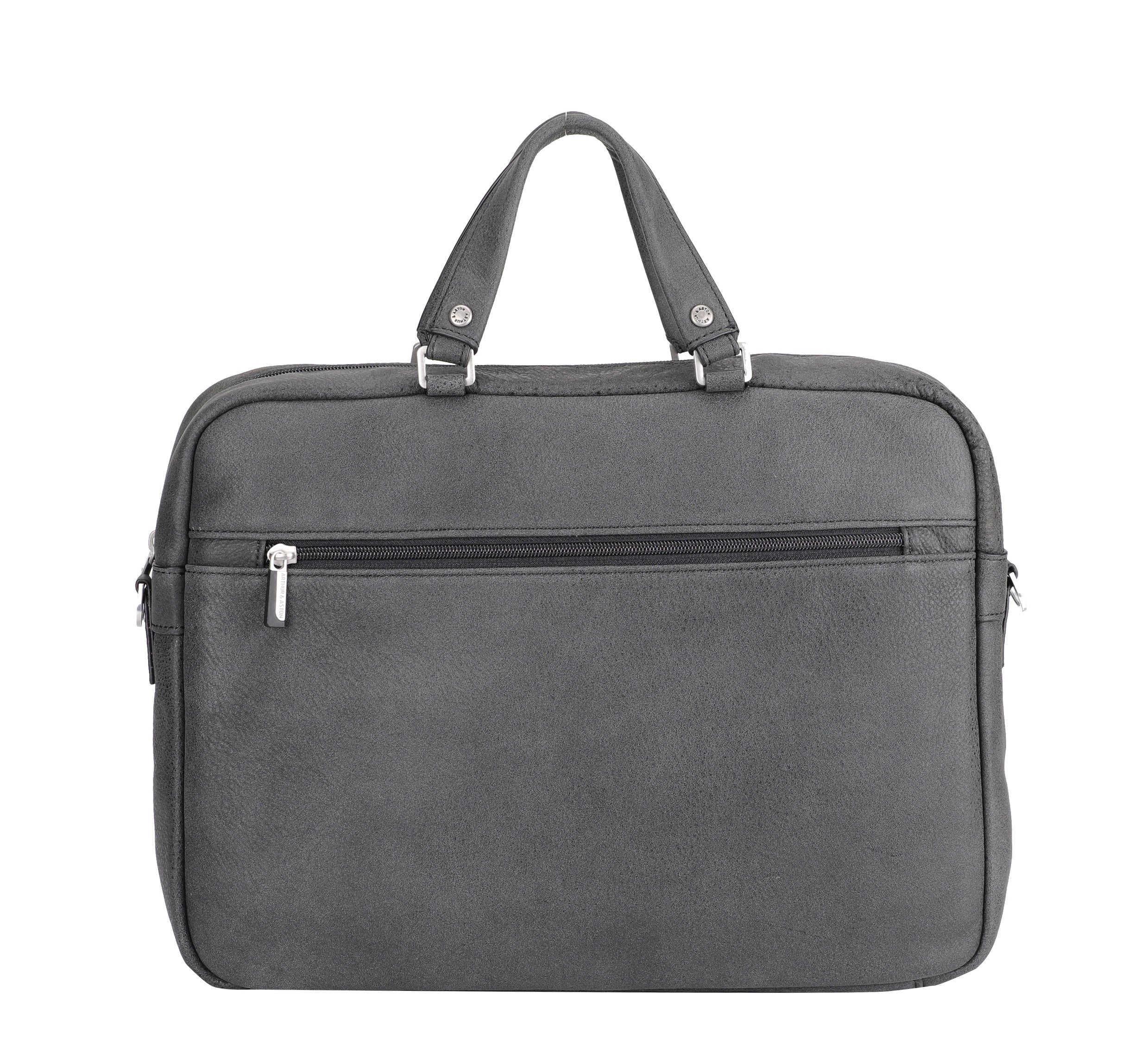Cristiano leather destroyed briefcase