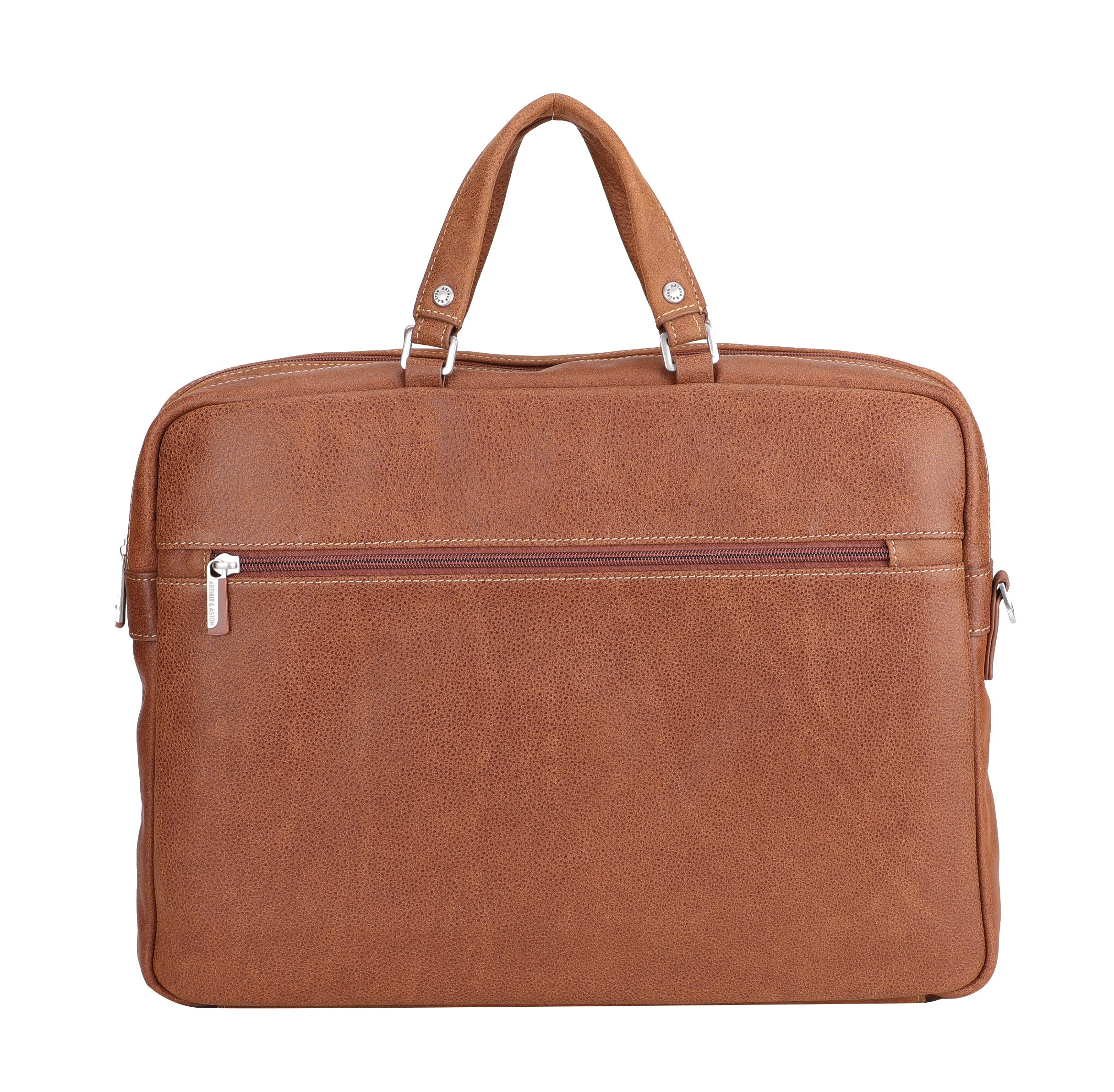 Cristiano 2-gusset document holder in destroyed leather
