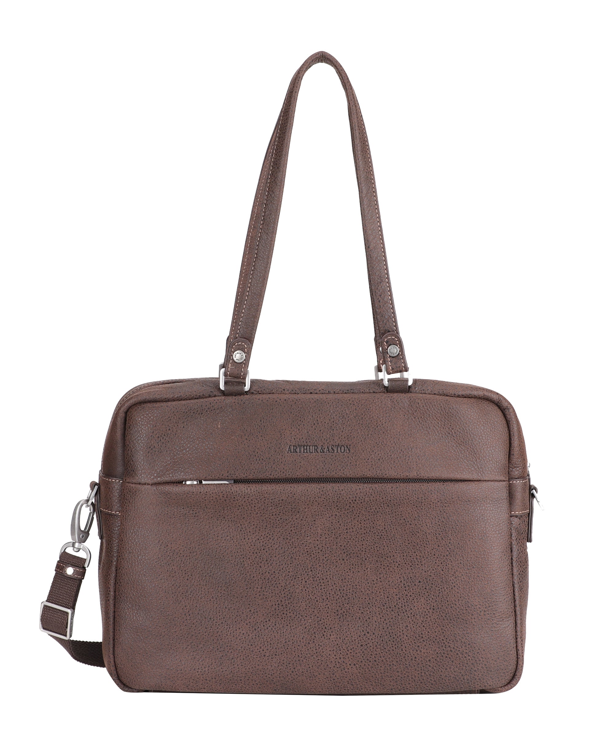 Cristiano shopping bag in destroyed leather