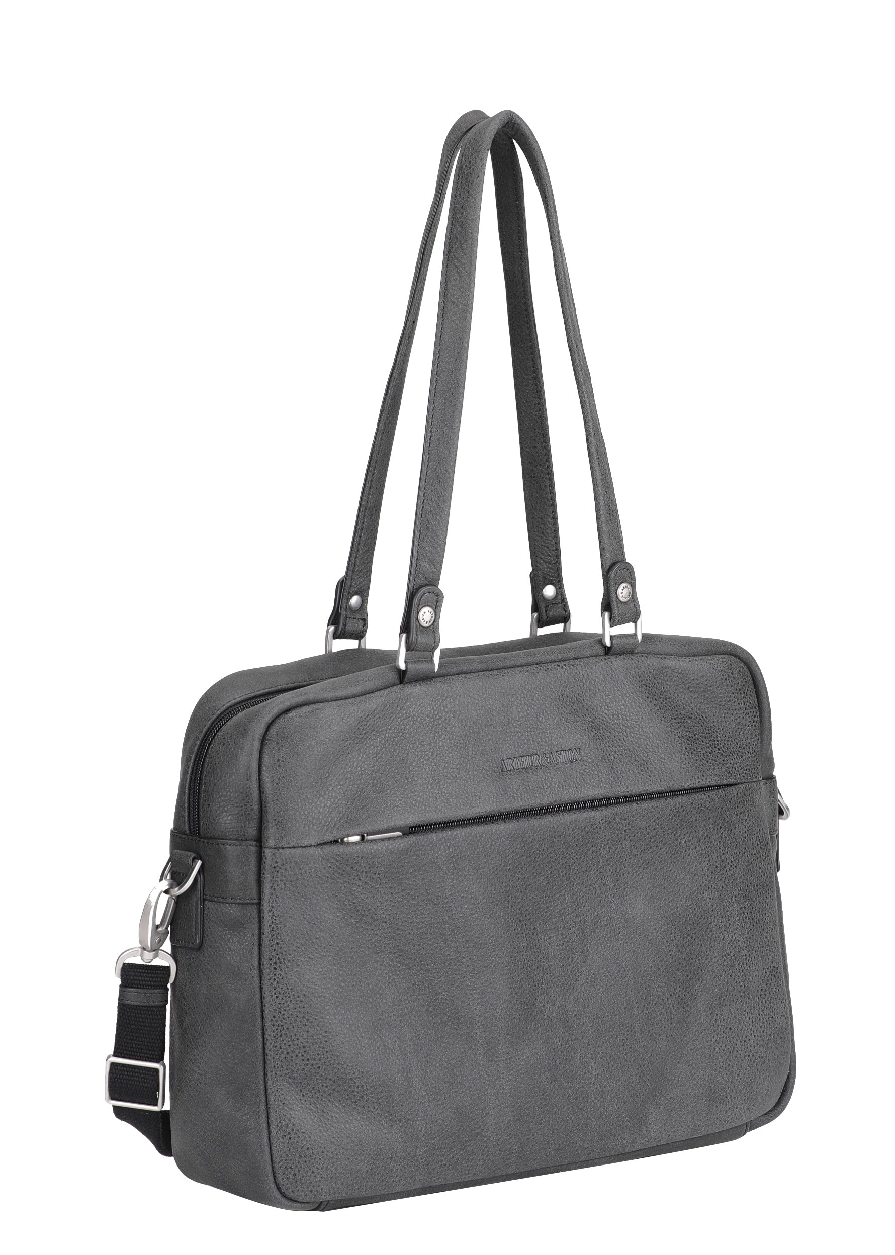 Cristiano shopping bag in destroyed leather