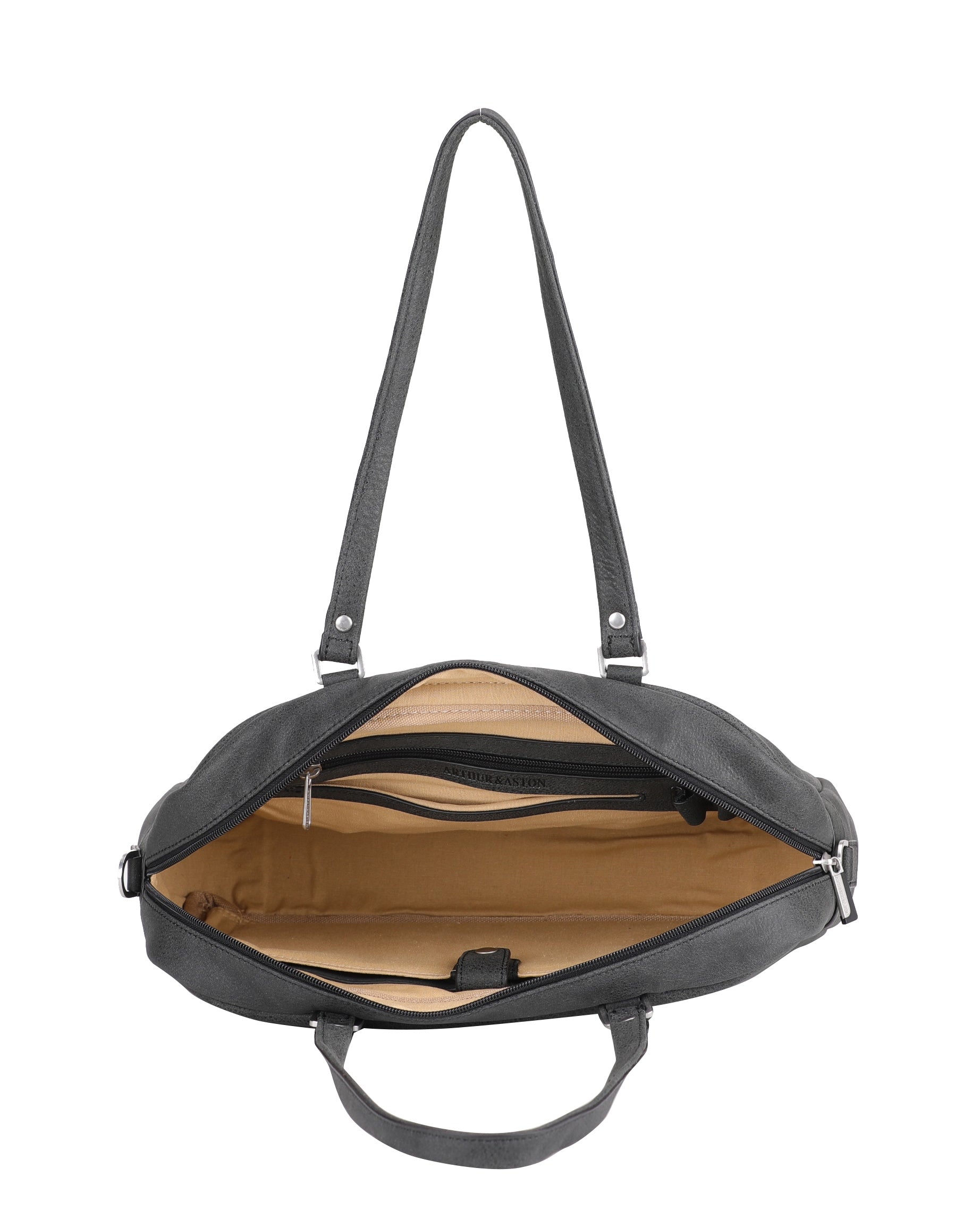 Cristiano shopping bag in destroyed leather