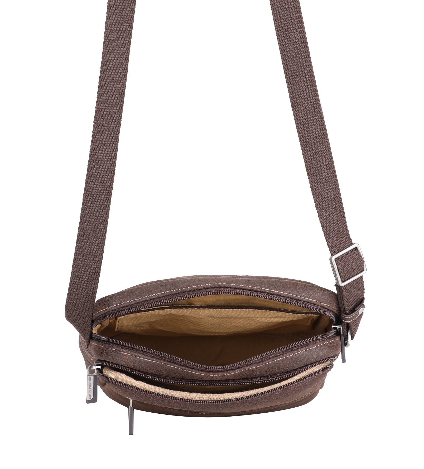 Sac travers Cristiano cuir destroy