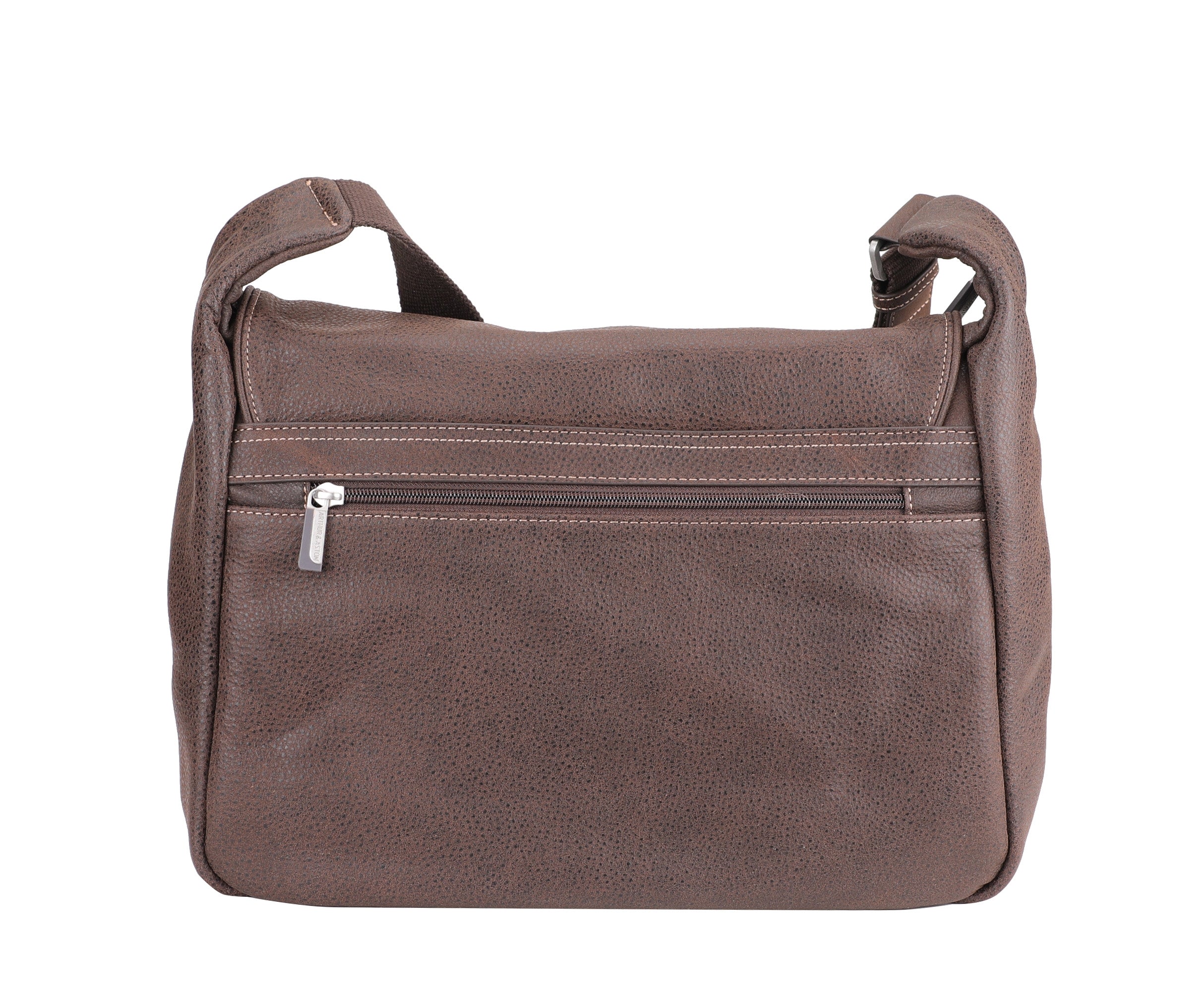 Cristiano destroyed leather satchel