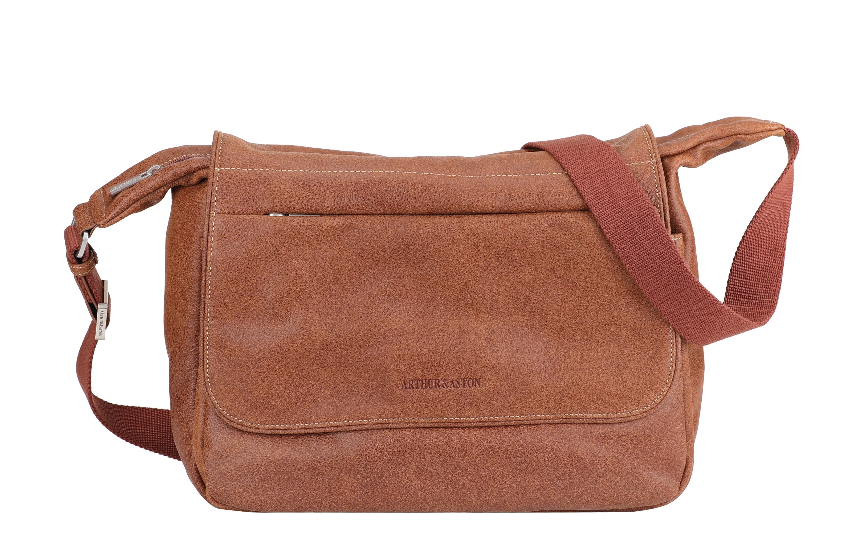 Cristiano destroyed leather satchel