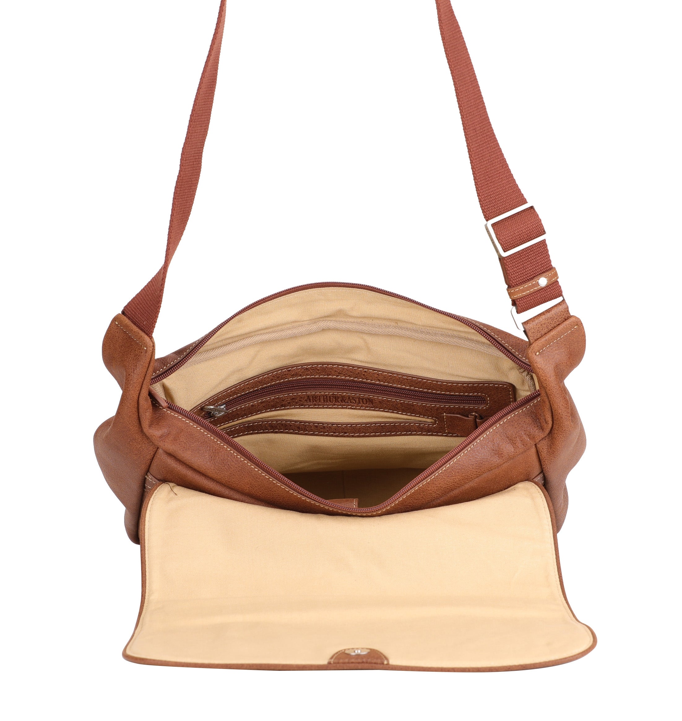 Cristiano destroyed leather satchel