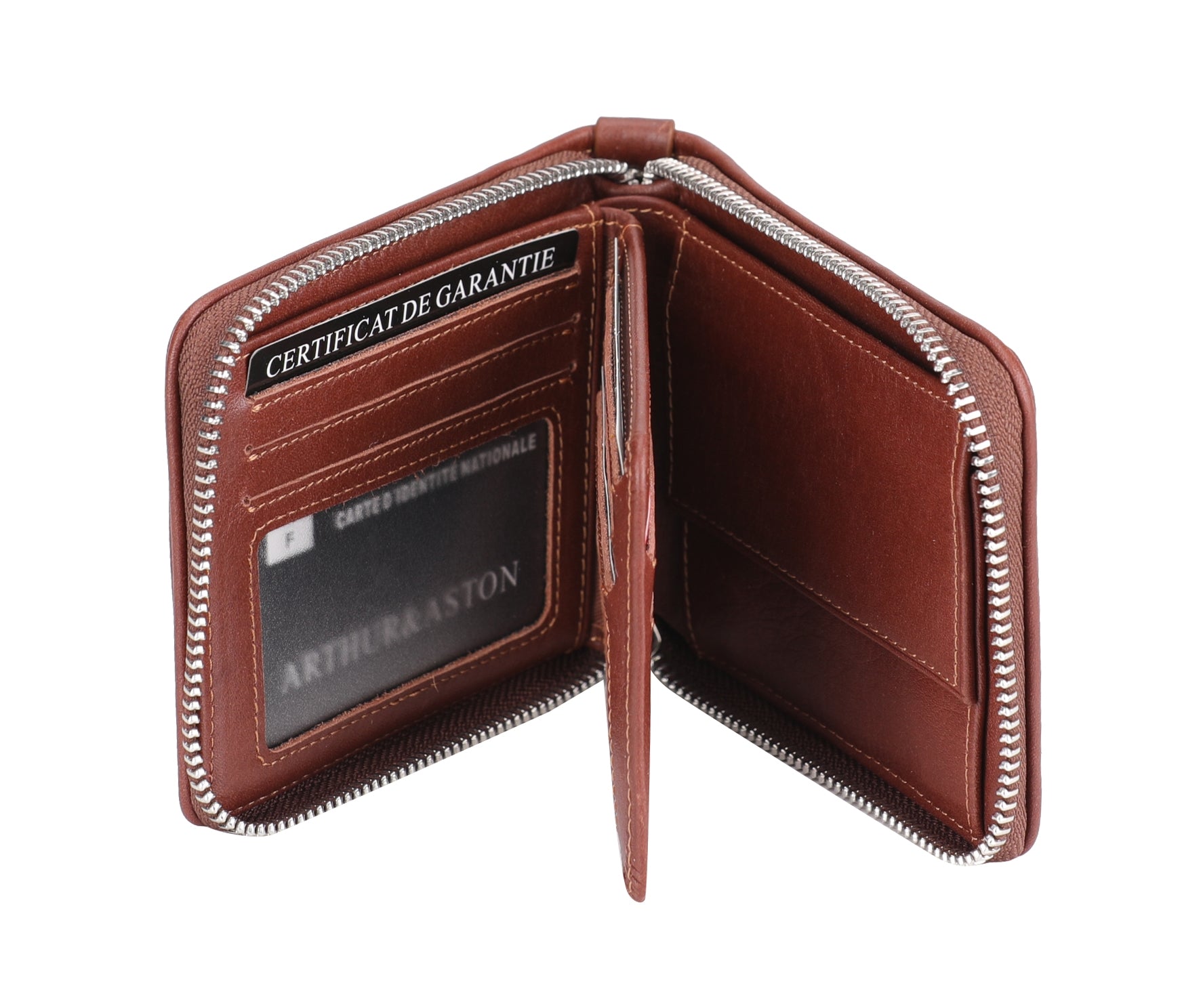 Tiago Italian Leather Zipped Wallet