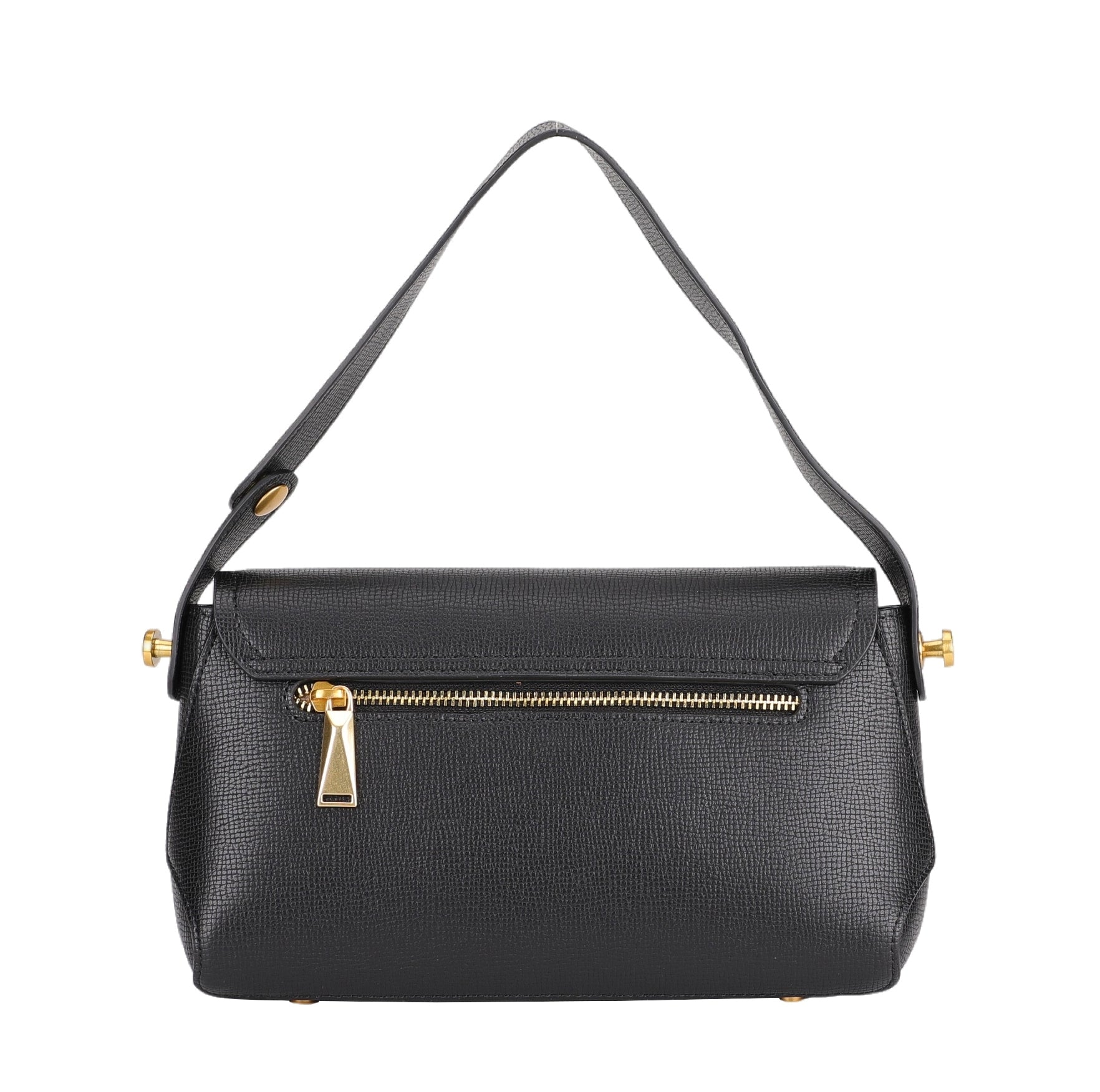 Amber leather shoulder bag