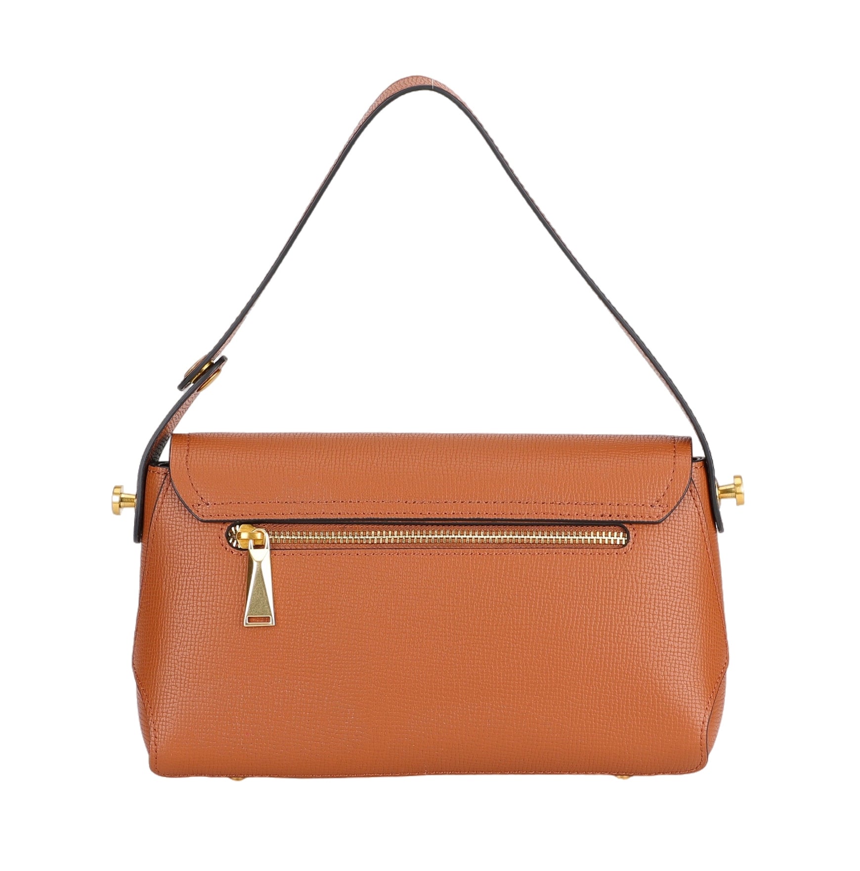 Amber leather shoulder bag