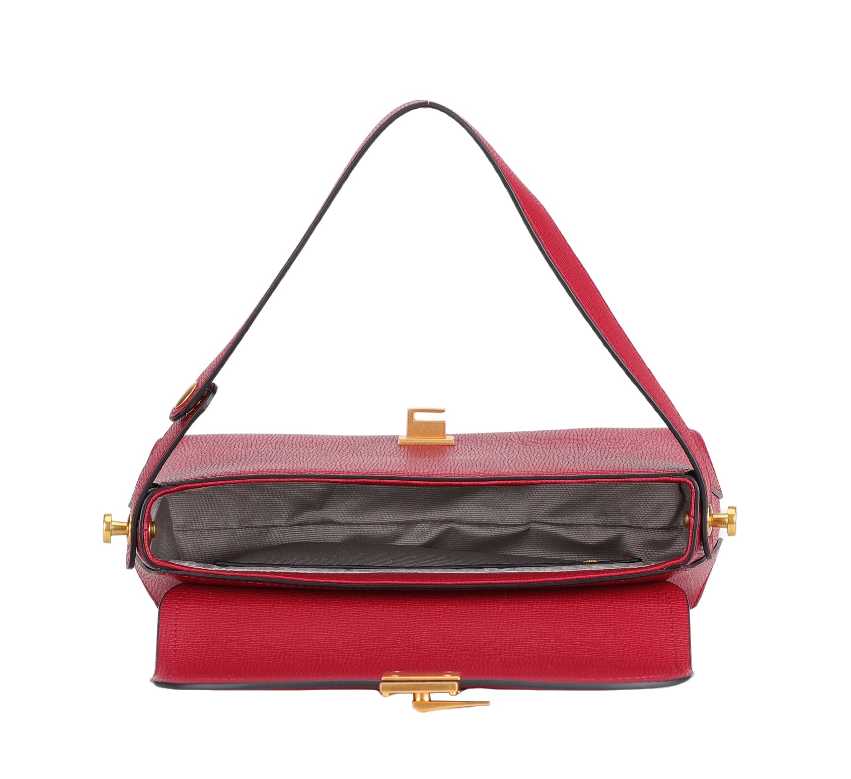 Amber leather shoulder bag