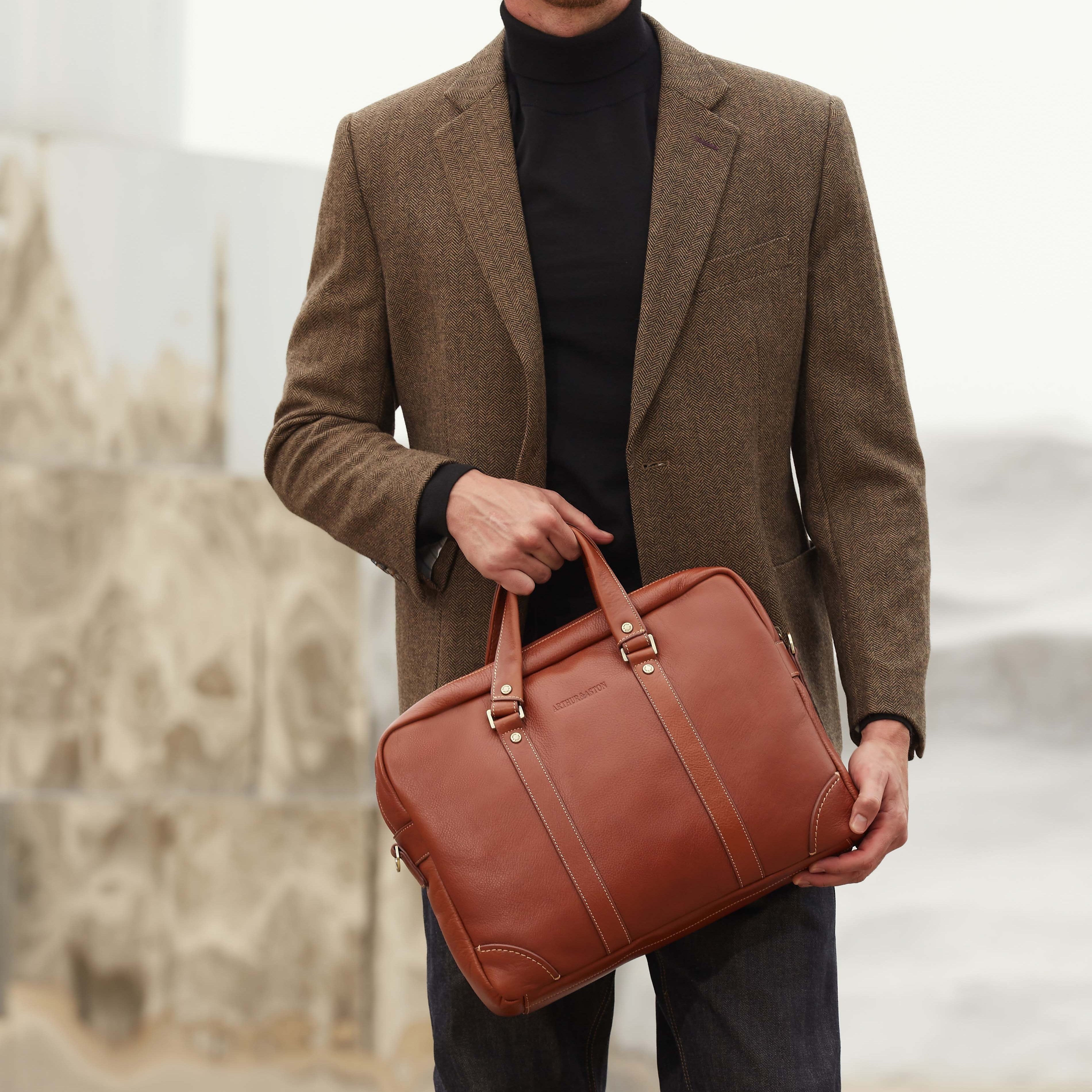 Paul leather briefcase
