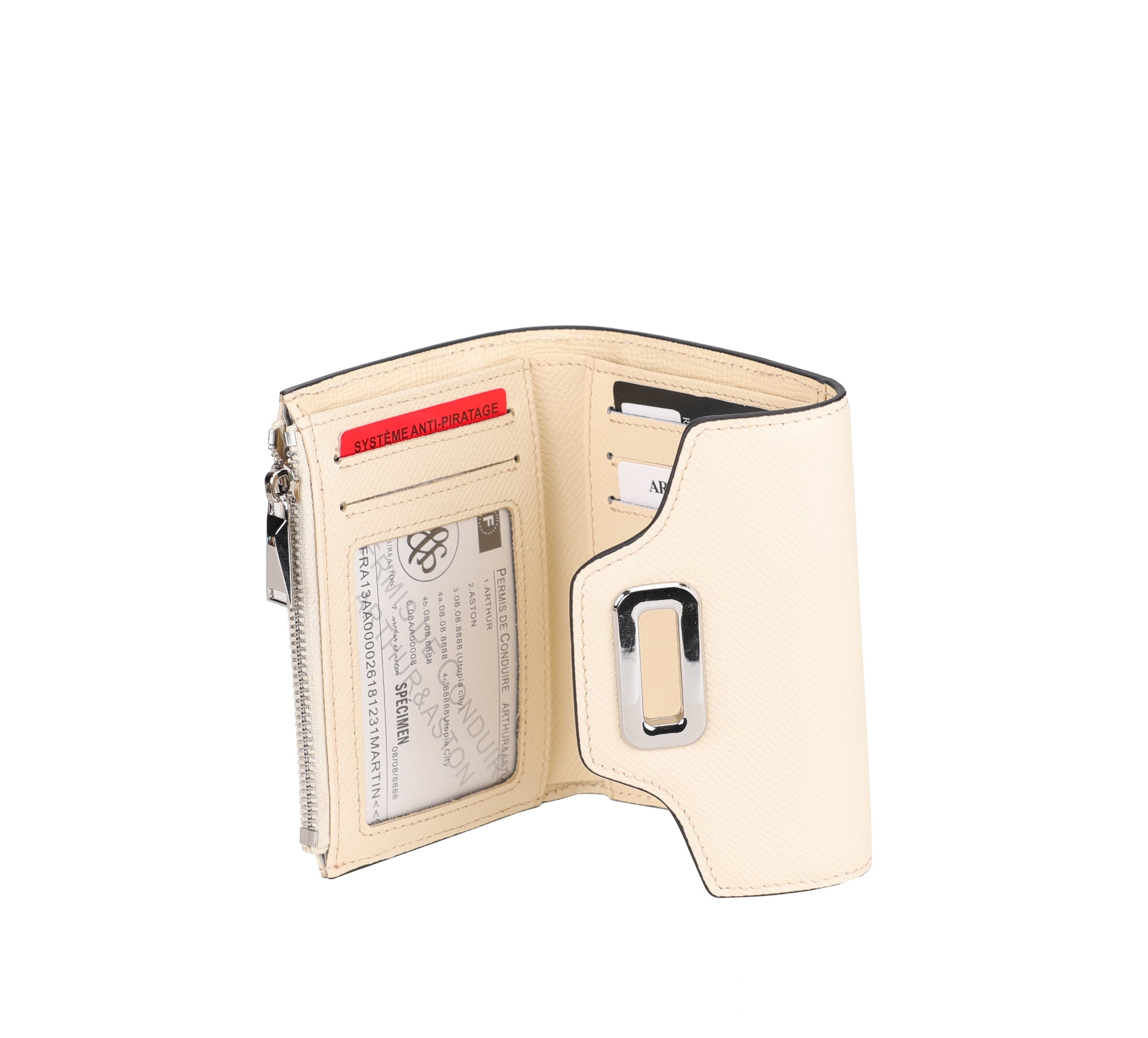 Portefeuille Paloma compact en cuir
