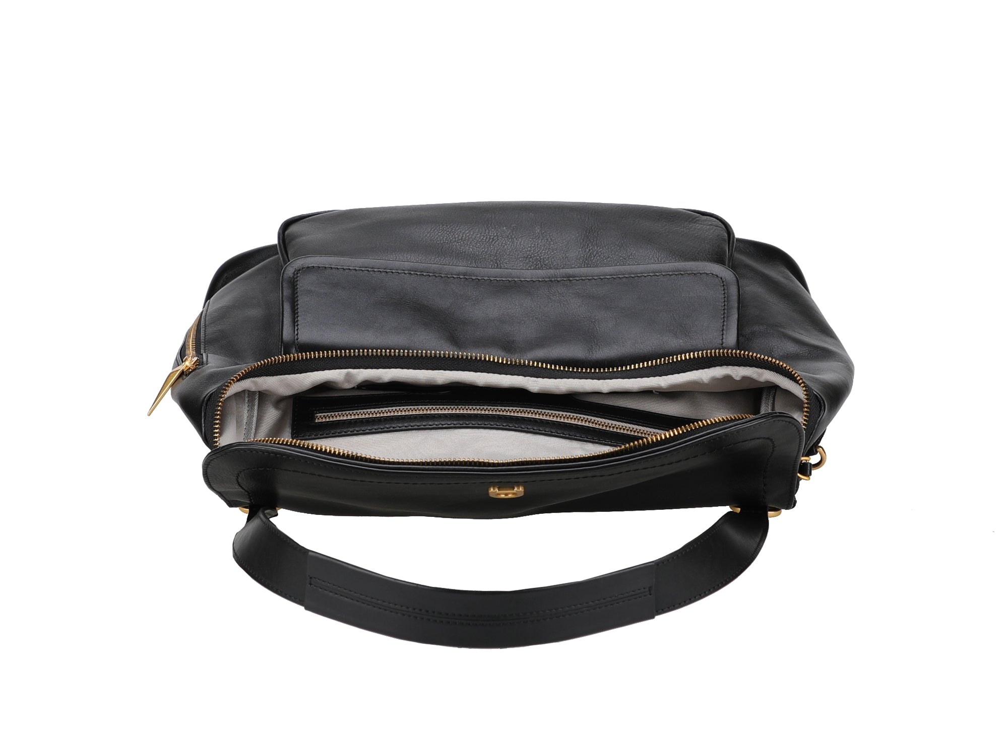 Luna cowhide leather shoulder bag